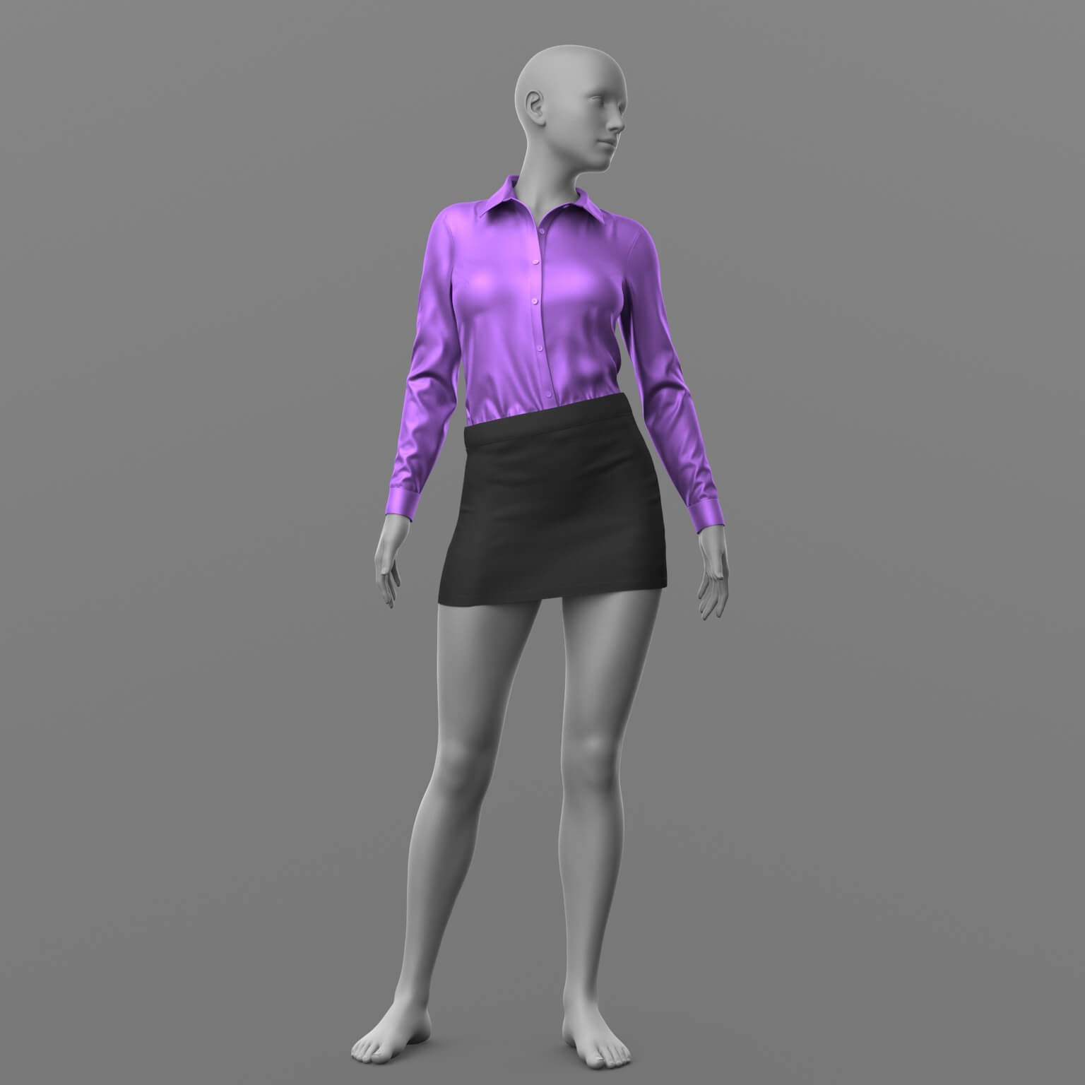 Blouse and Skirt G8 Female Daz Content