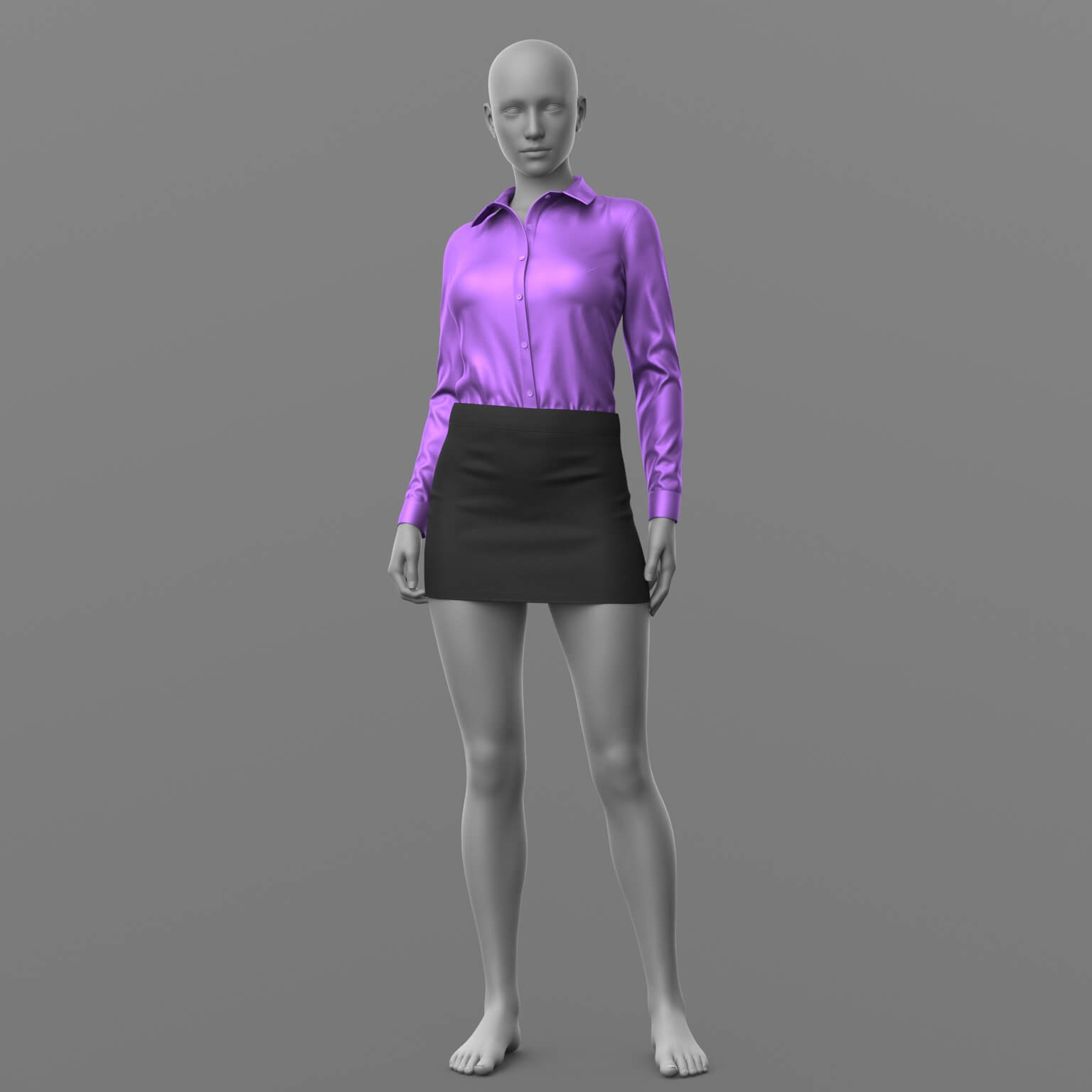 Blouse and Skirt G8 Female Daz Content