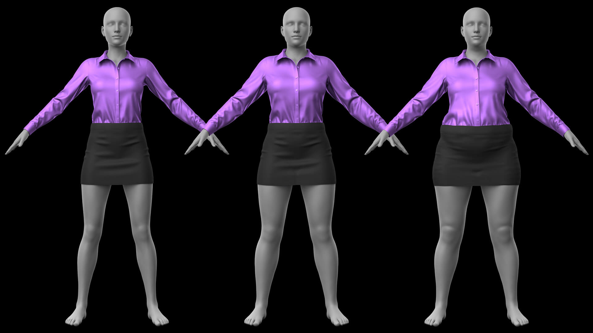 Blouse and Skirt G8 Female Daz Content