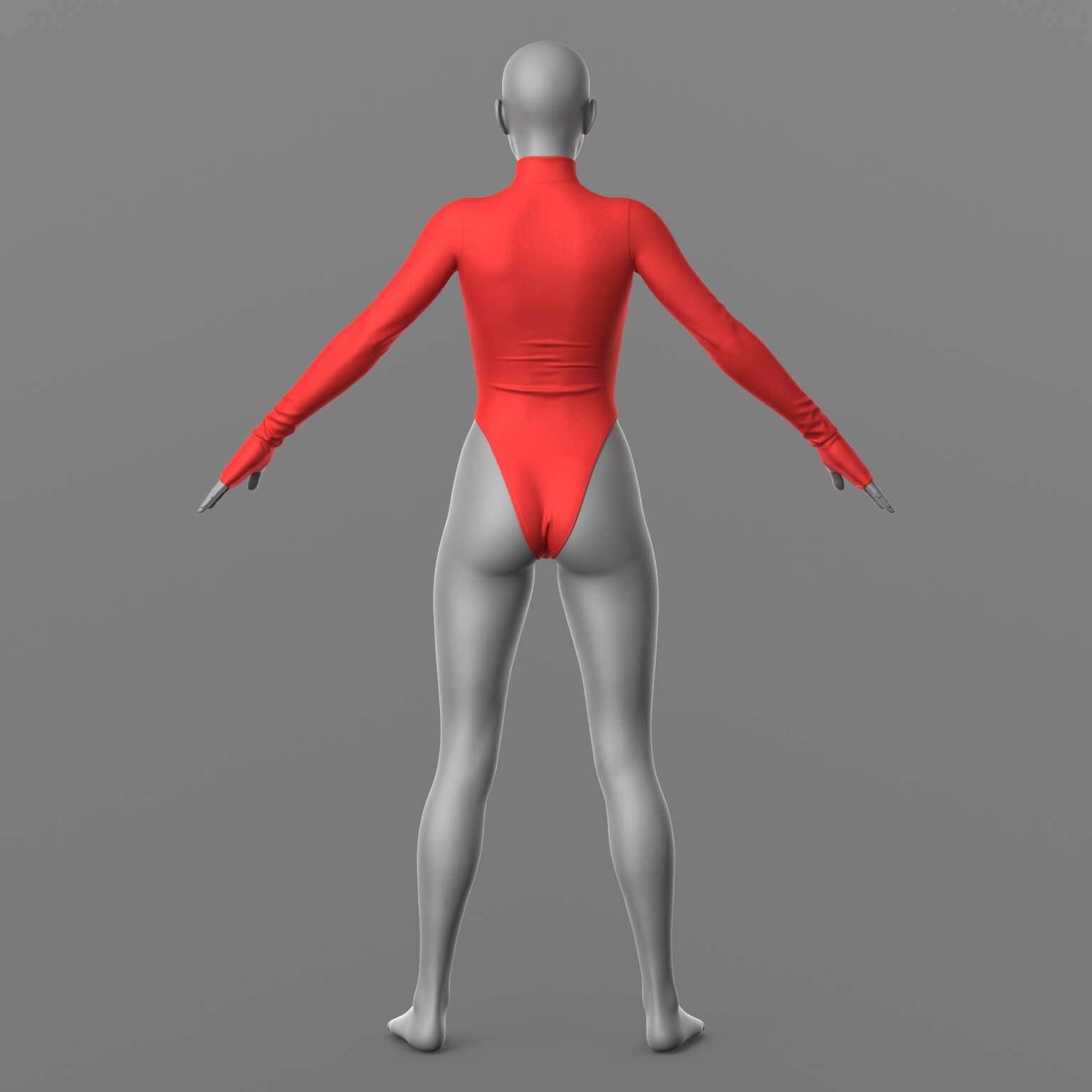 Bodysuit Female 3D Model 3D Model