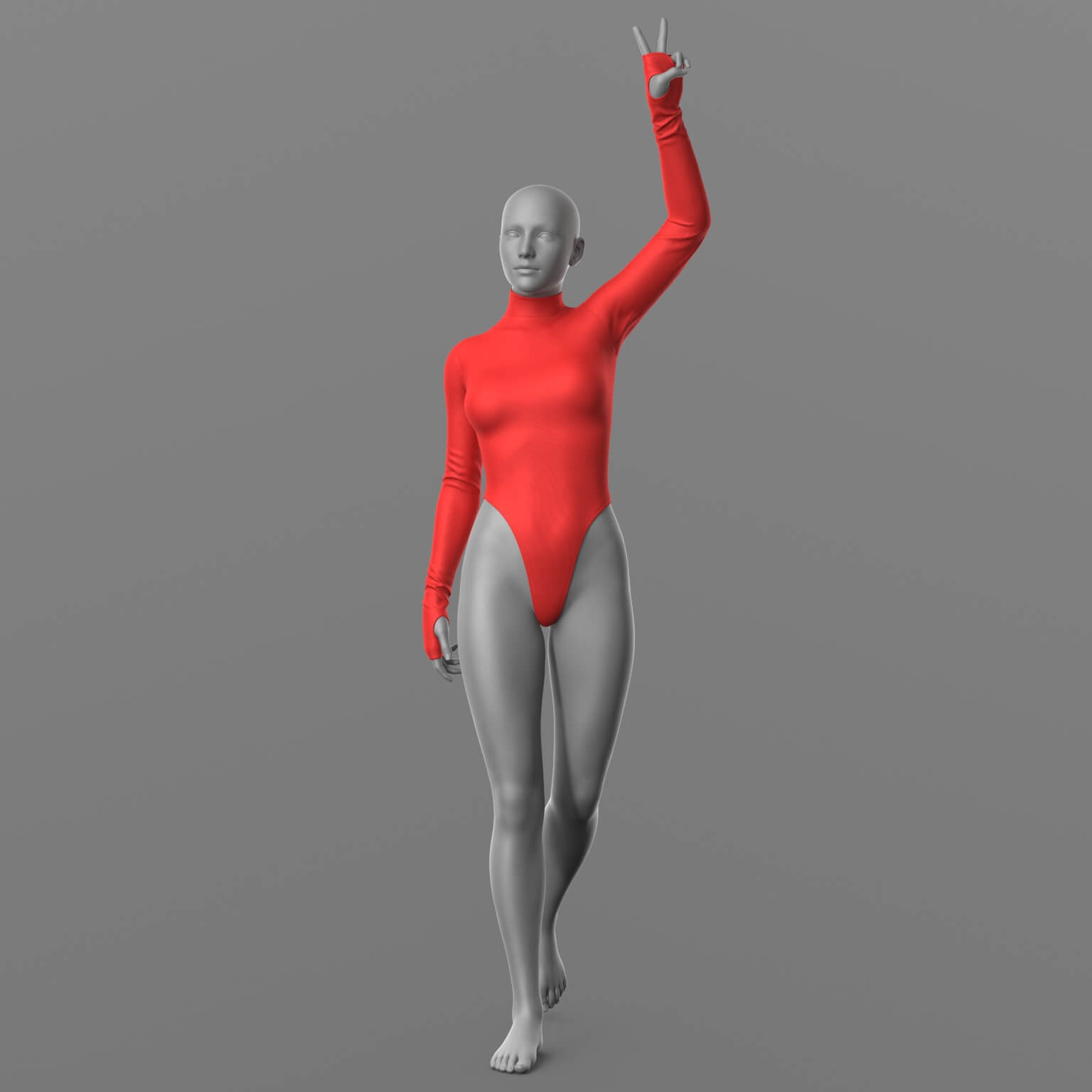 Bodysuit Female 3D Model 3D Model
