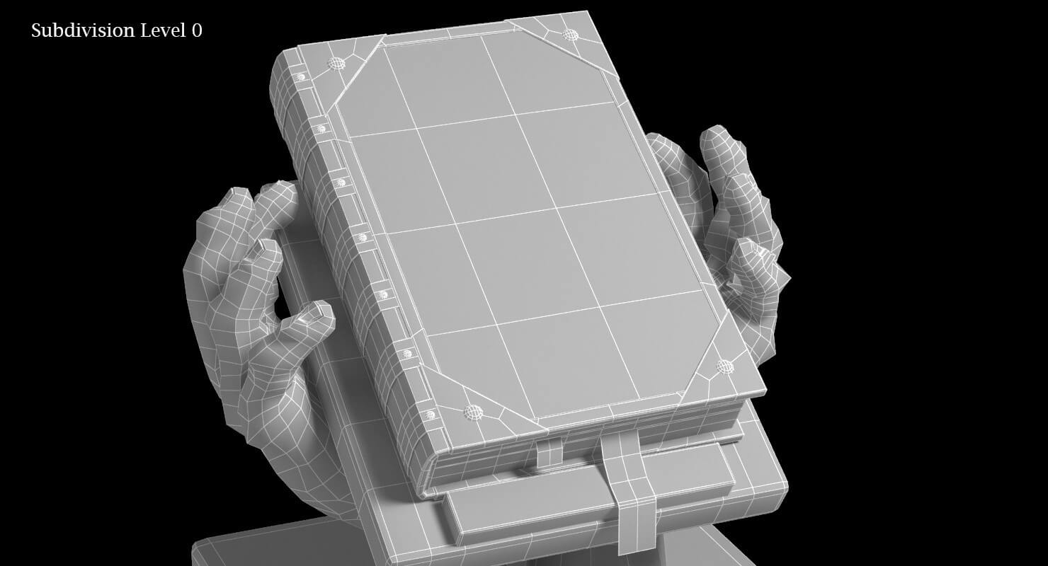 Book on Stand 3D Model