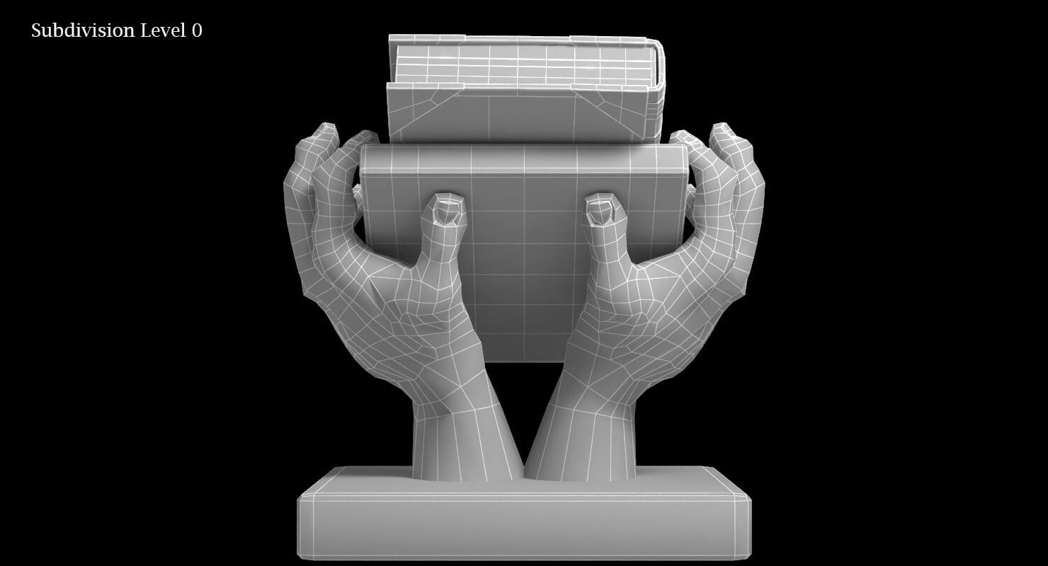 Book on Stand 3D Model