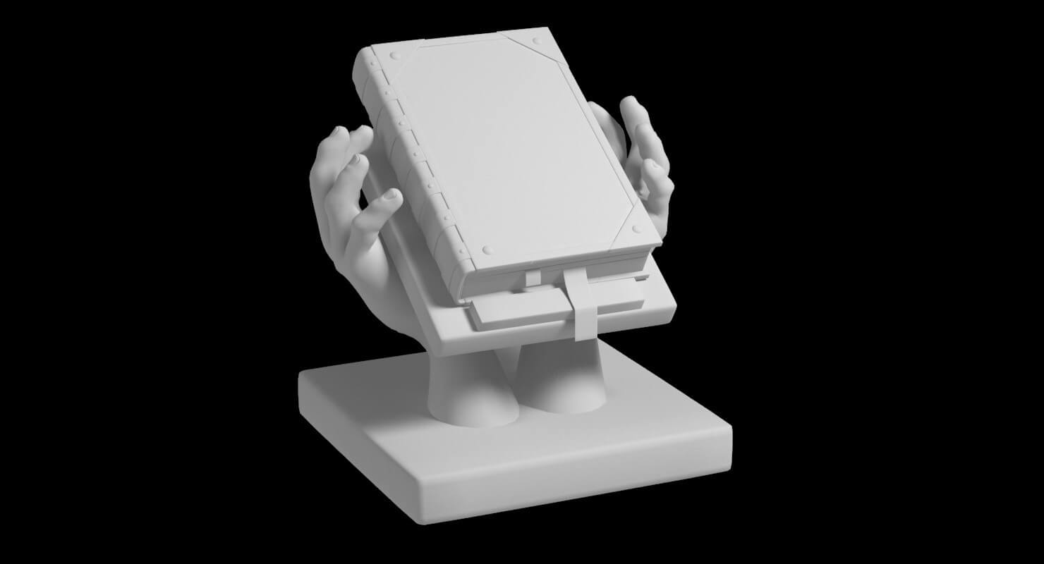 Book on Stand 3D Model