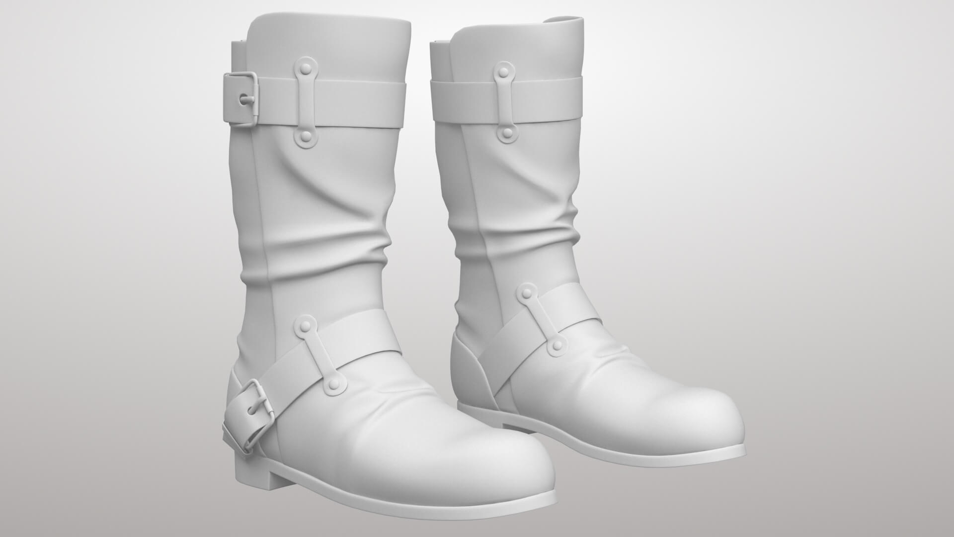 Boots 1v 3D Model