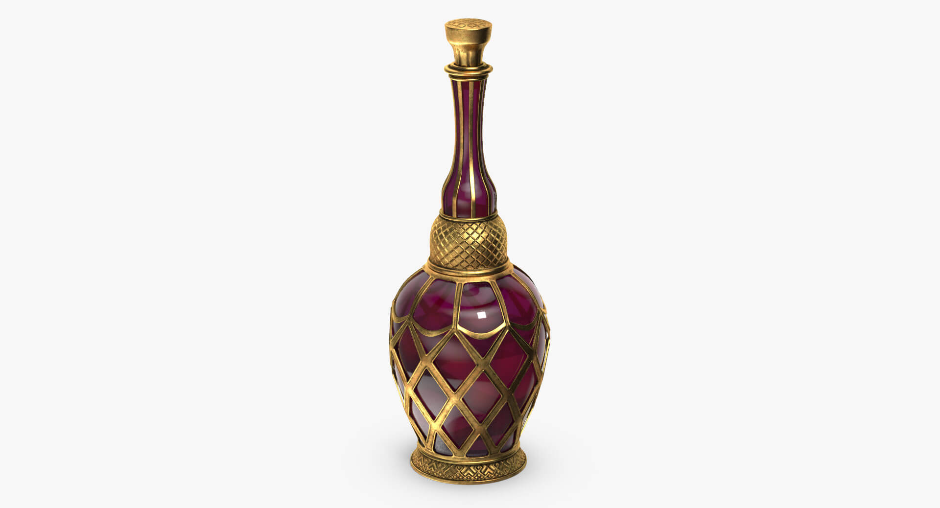 Bottle Red Magic 3D Model