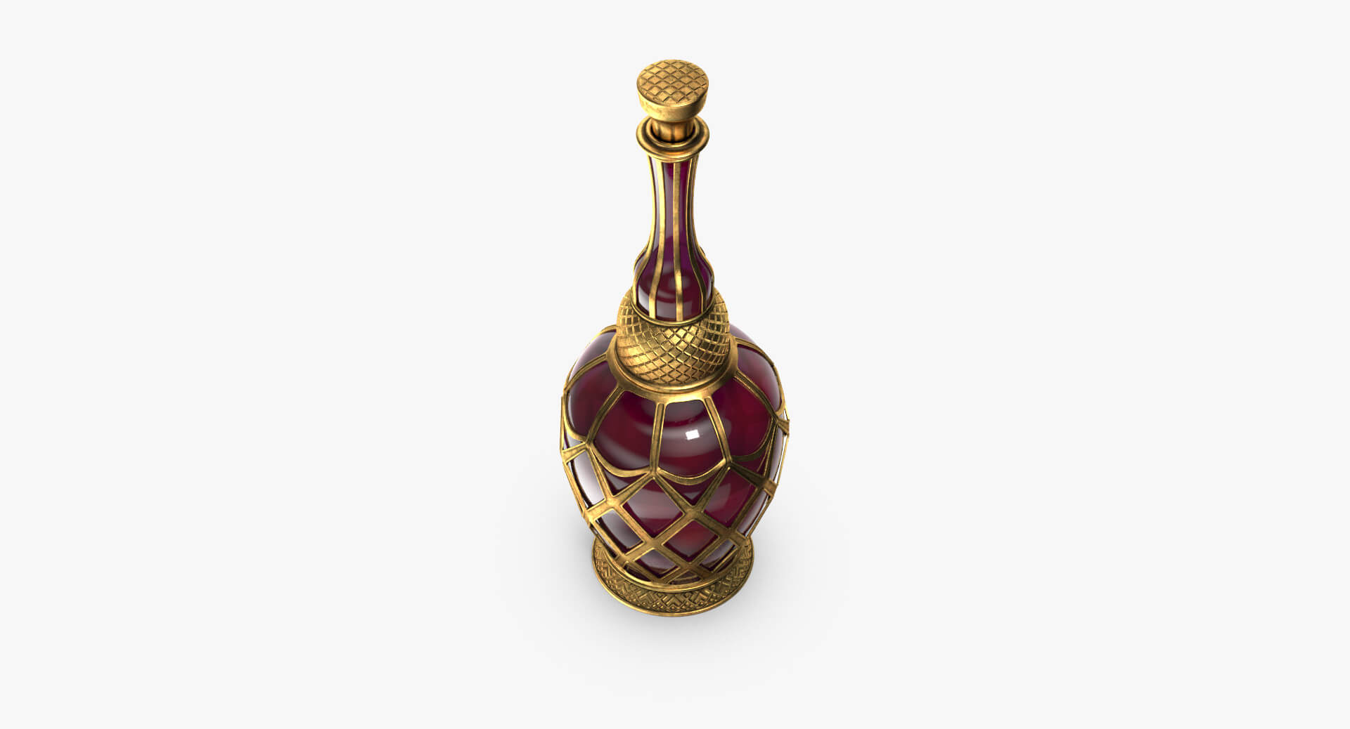 Bottle Red Magic 3D Model