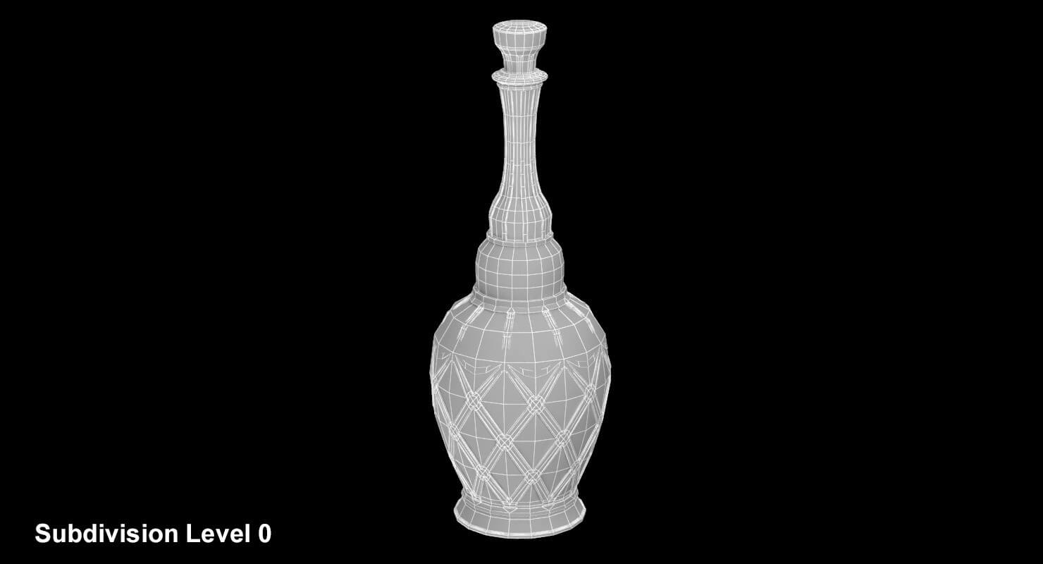 Bottle Red Magic 3D Model