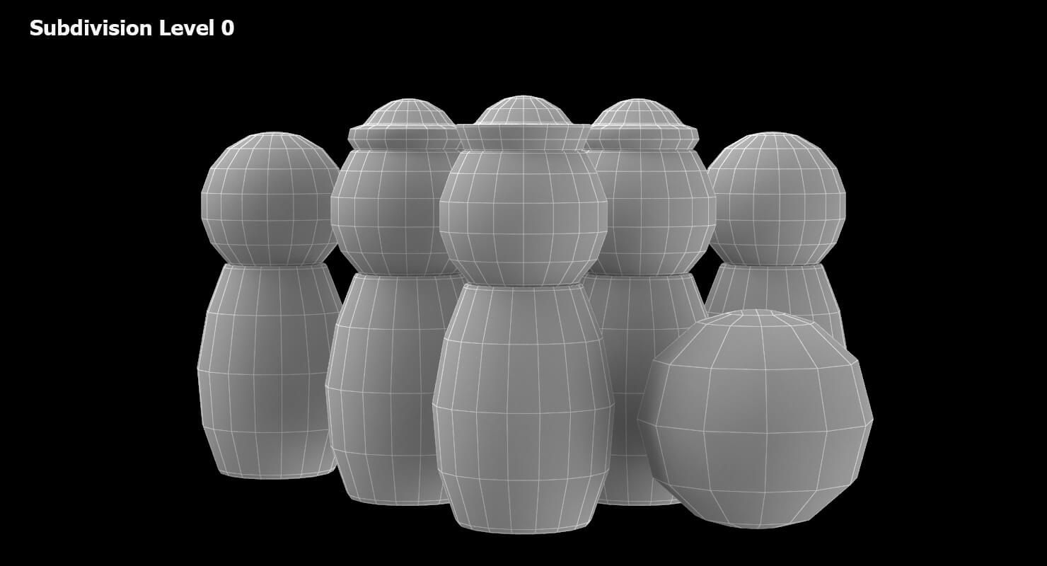 Bowling Pin Toy Pirates 3D Model
