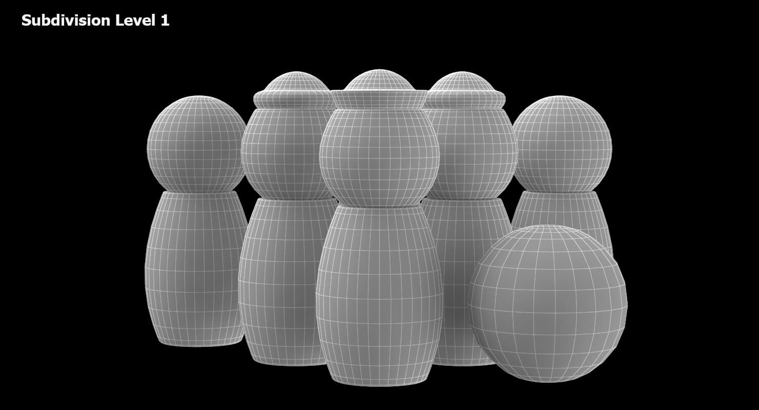 Bowling Pin Toy Pirates 3D Model