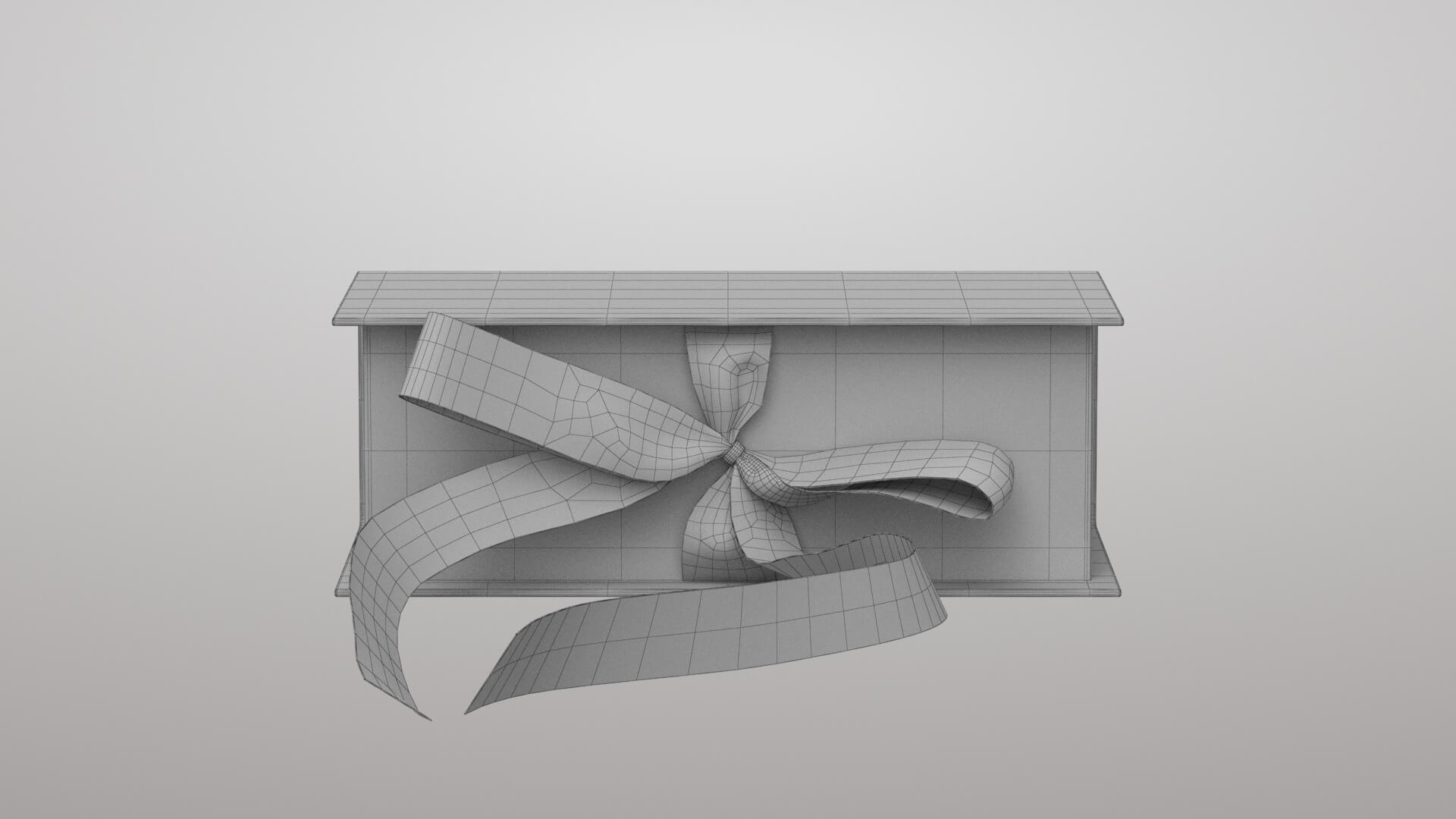 Box with Bow 3D Model