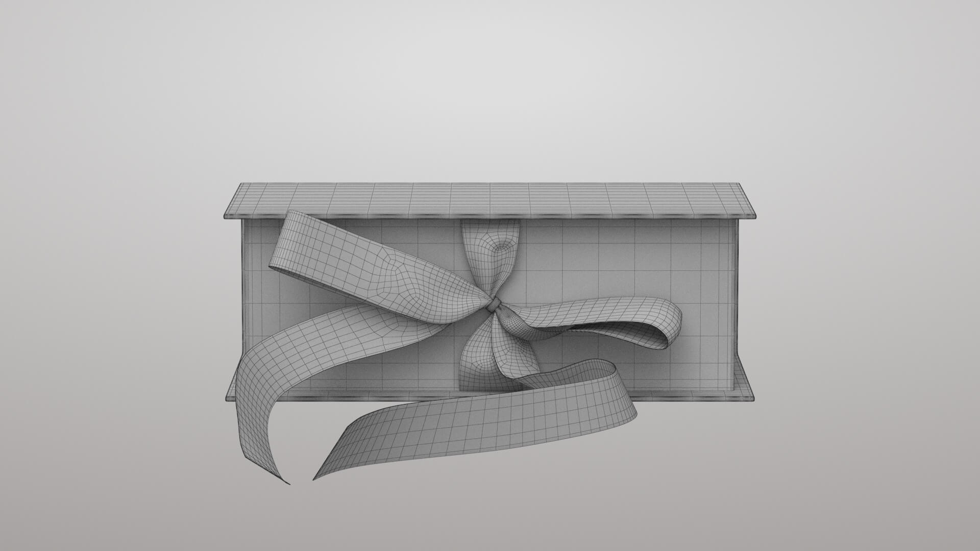 Box with Bow 3D Model