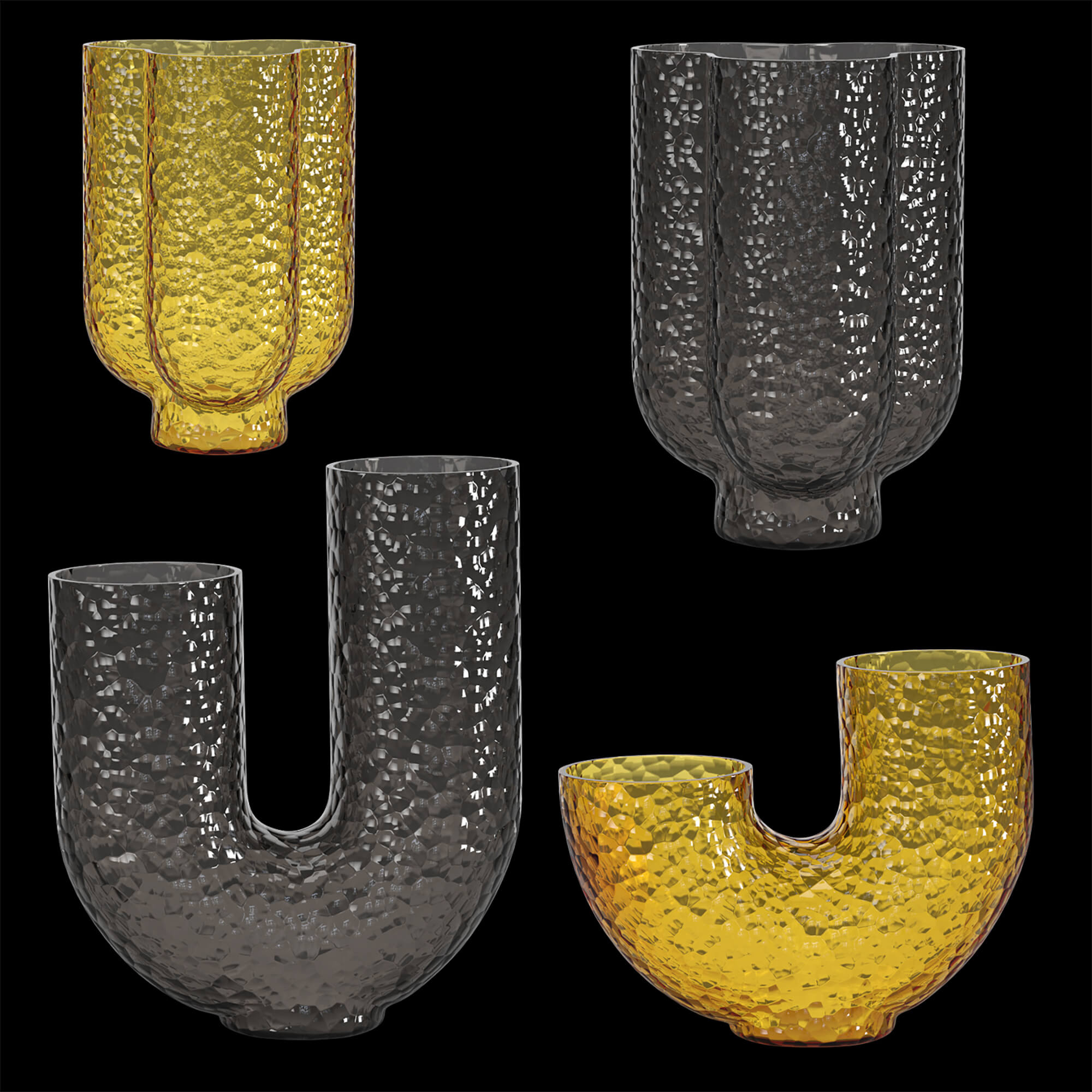 Bubble Glass Vases Props Daz Content