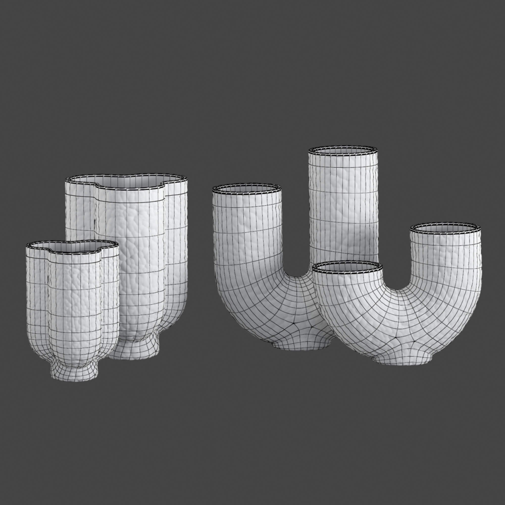 Bubble Glass Vases Props Daz Content