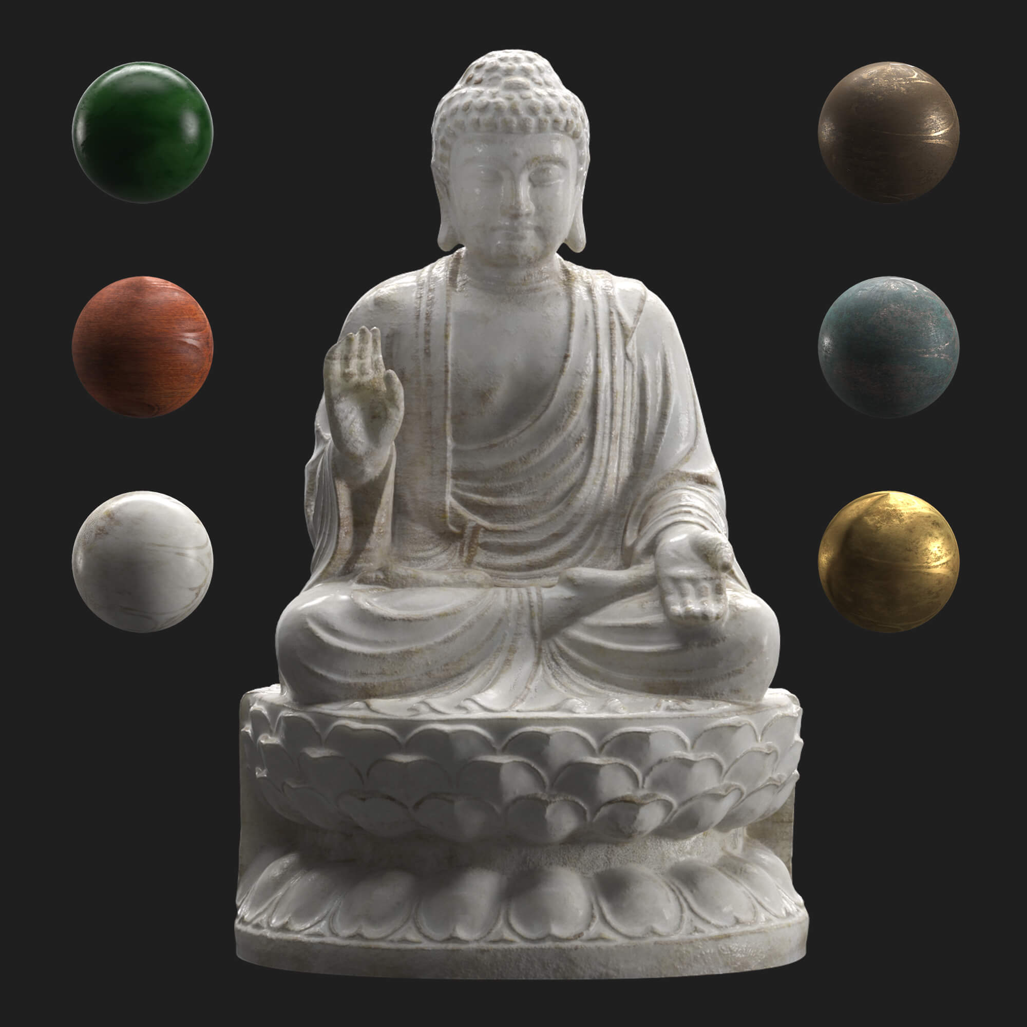 Buddha Statuette Props Daz Content