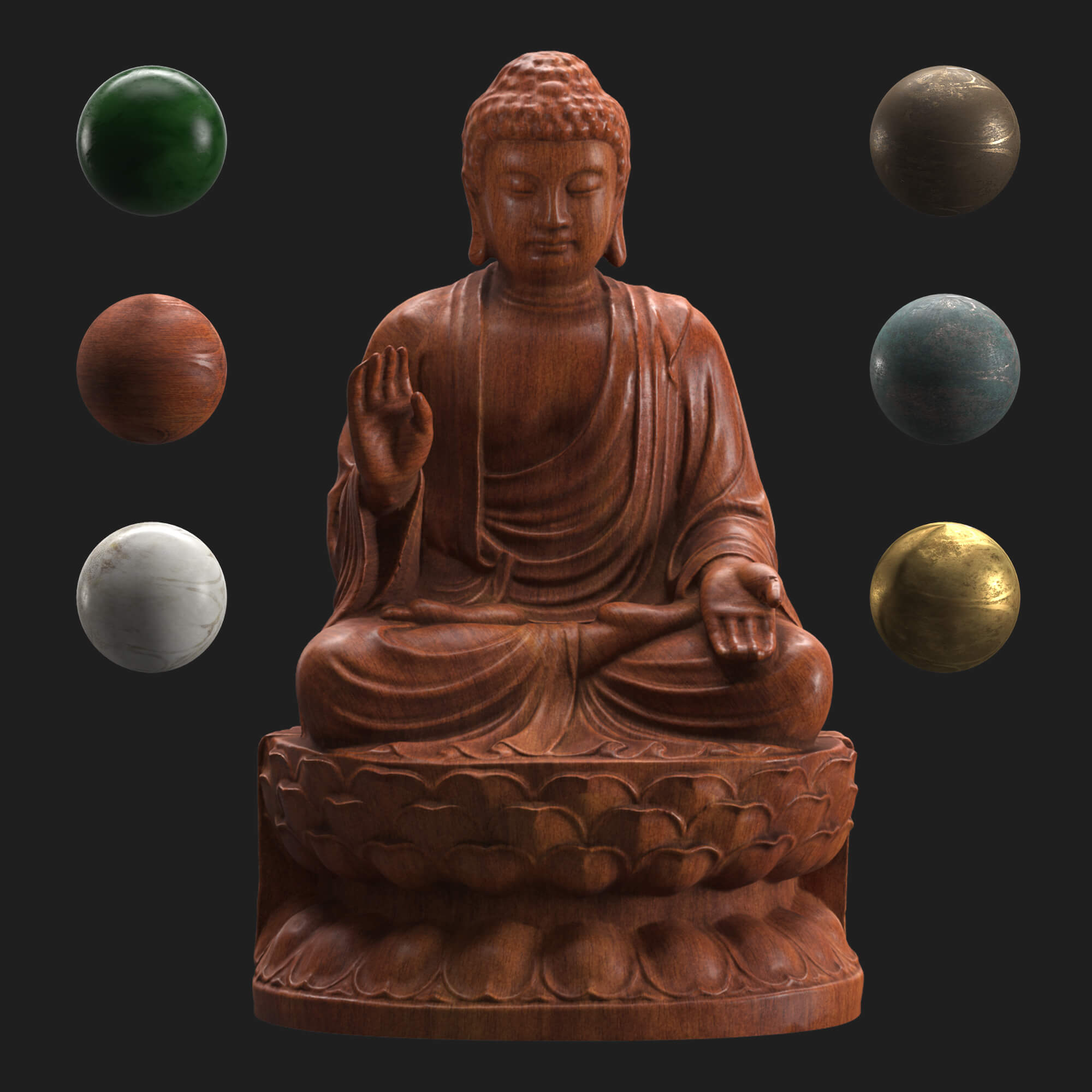 Buddha Statuette Props Daz Content