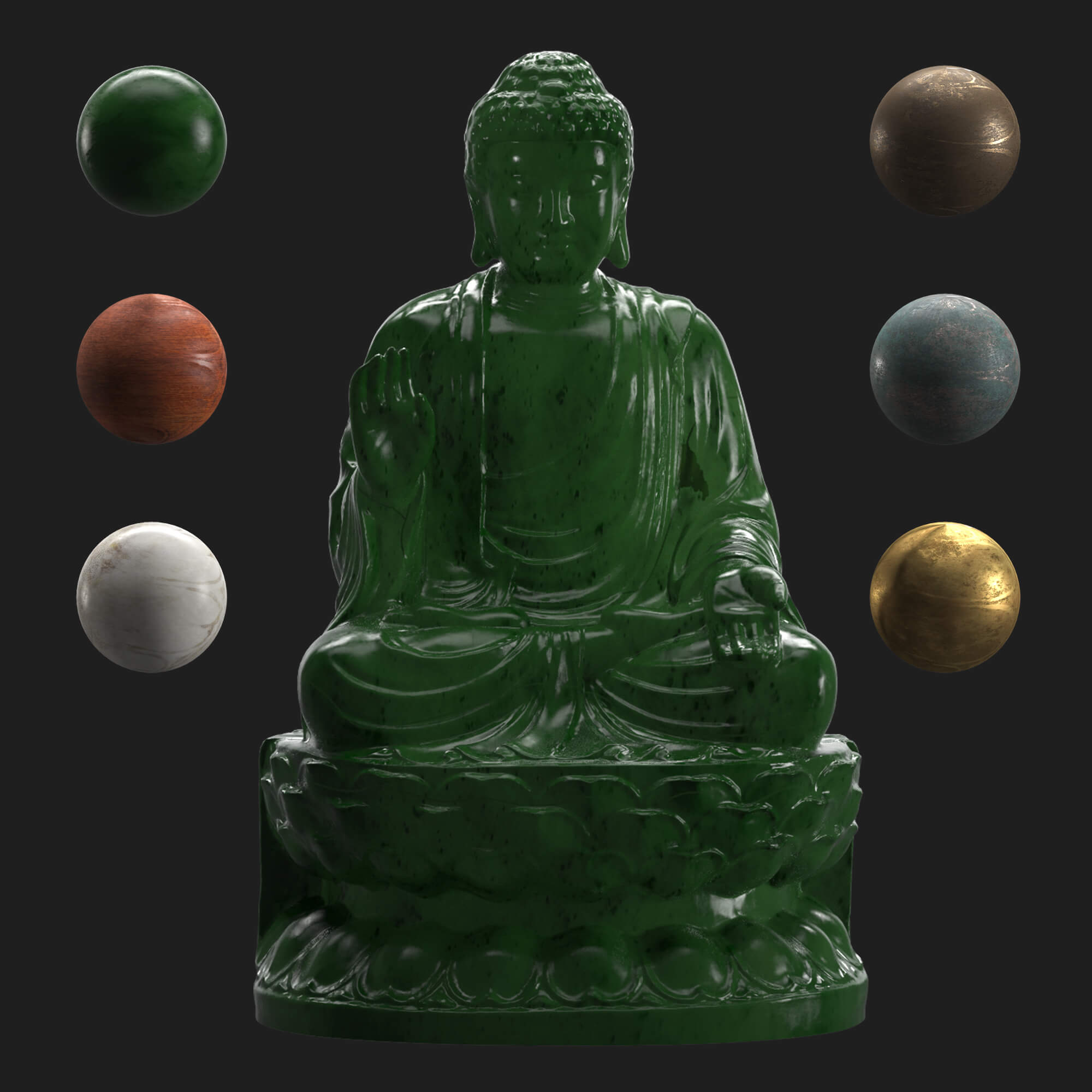 Buddha Statuette Props Daz Content