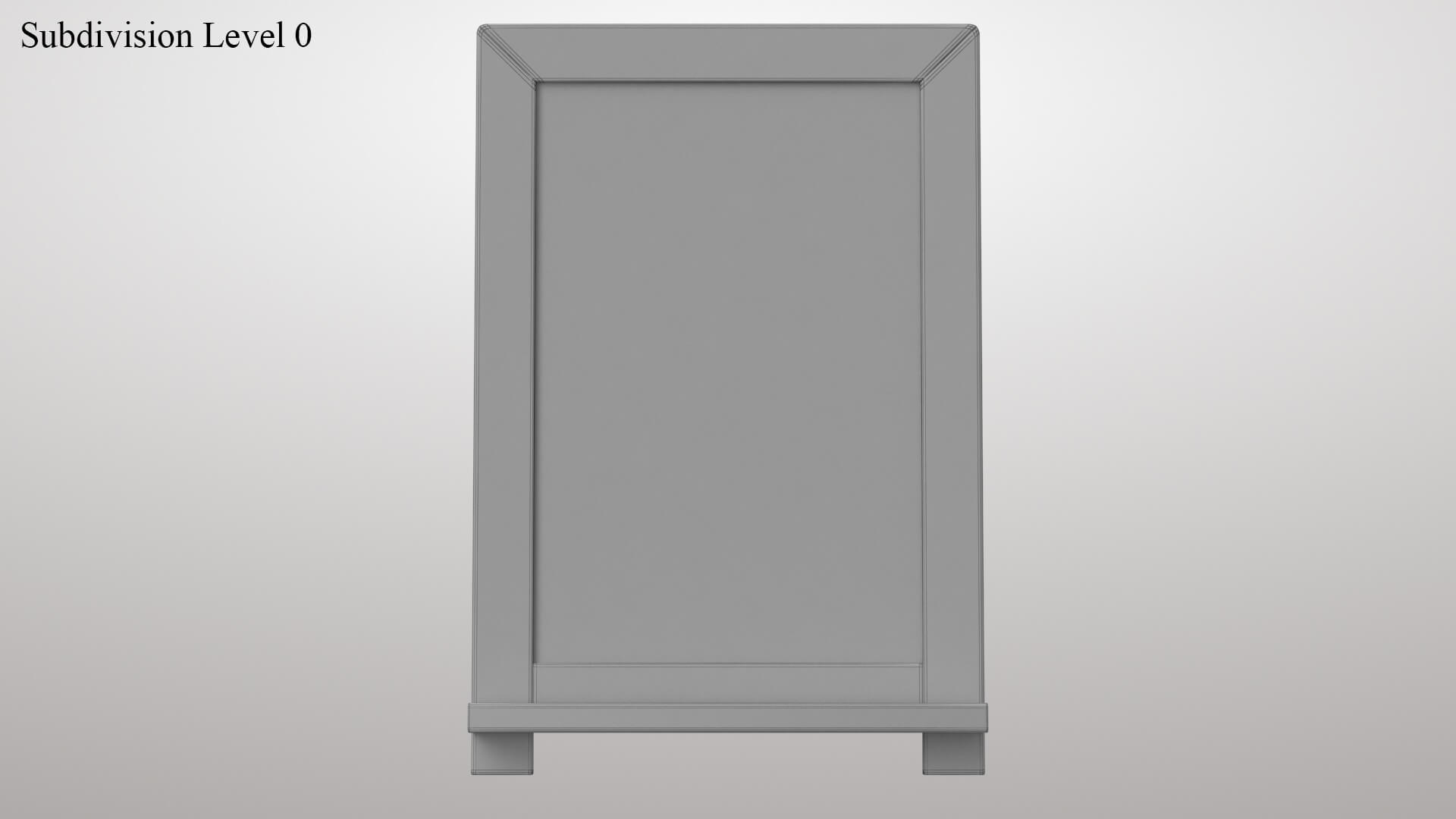 Chalk Board 3D Model