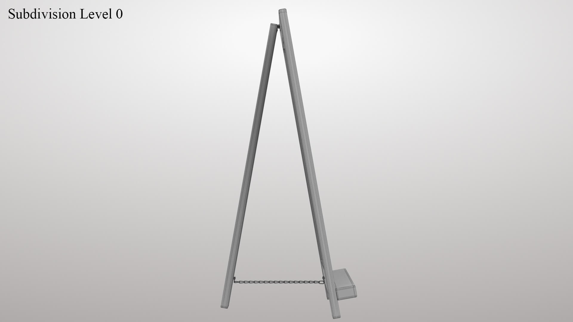 Chalk Board 3D Model
