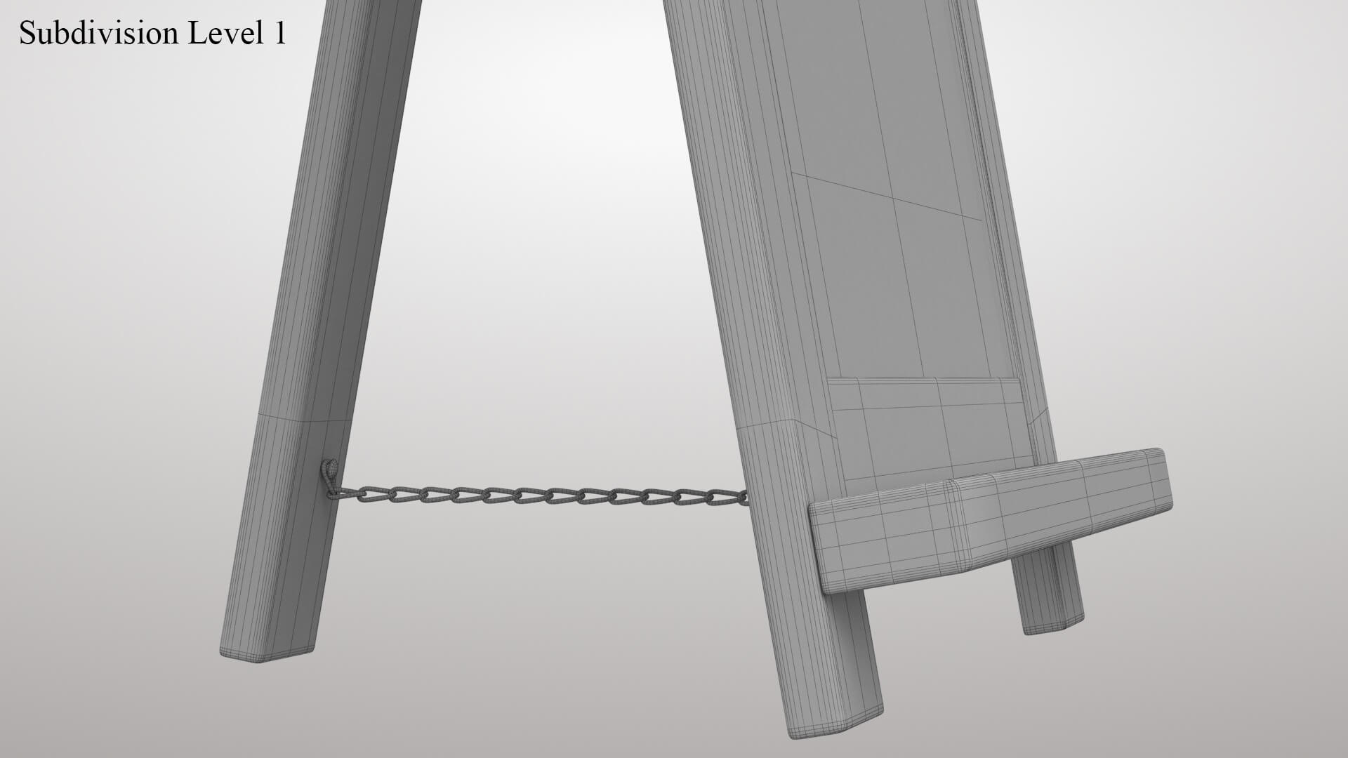 Chalk Board 3D Model