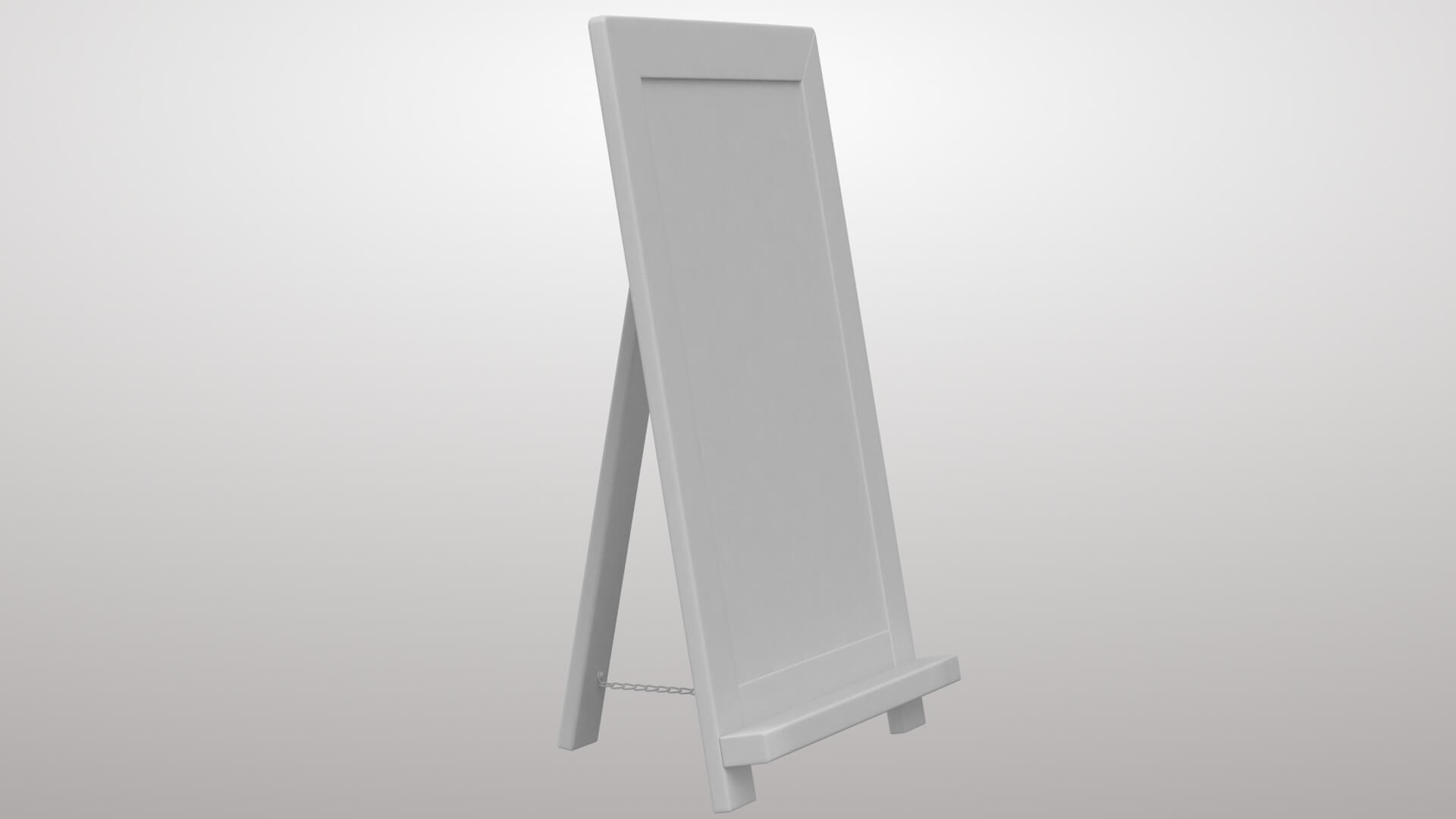 Chalk Board 3D Model