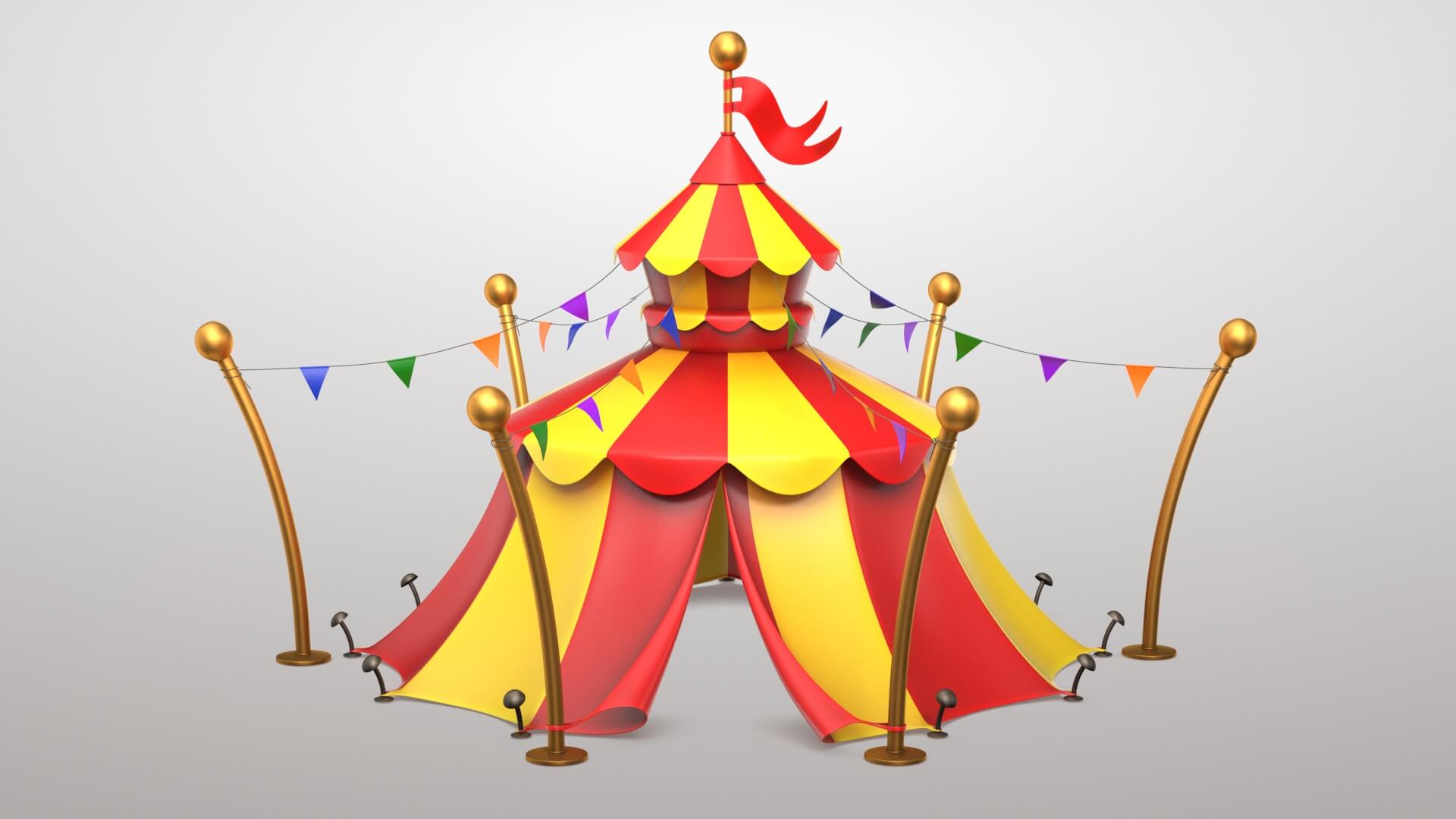 Circus Tent 3D Model