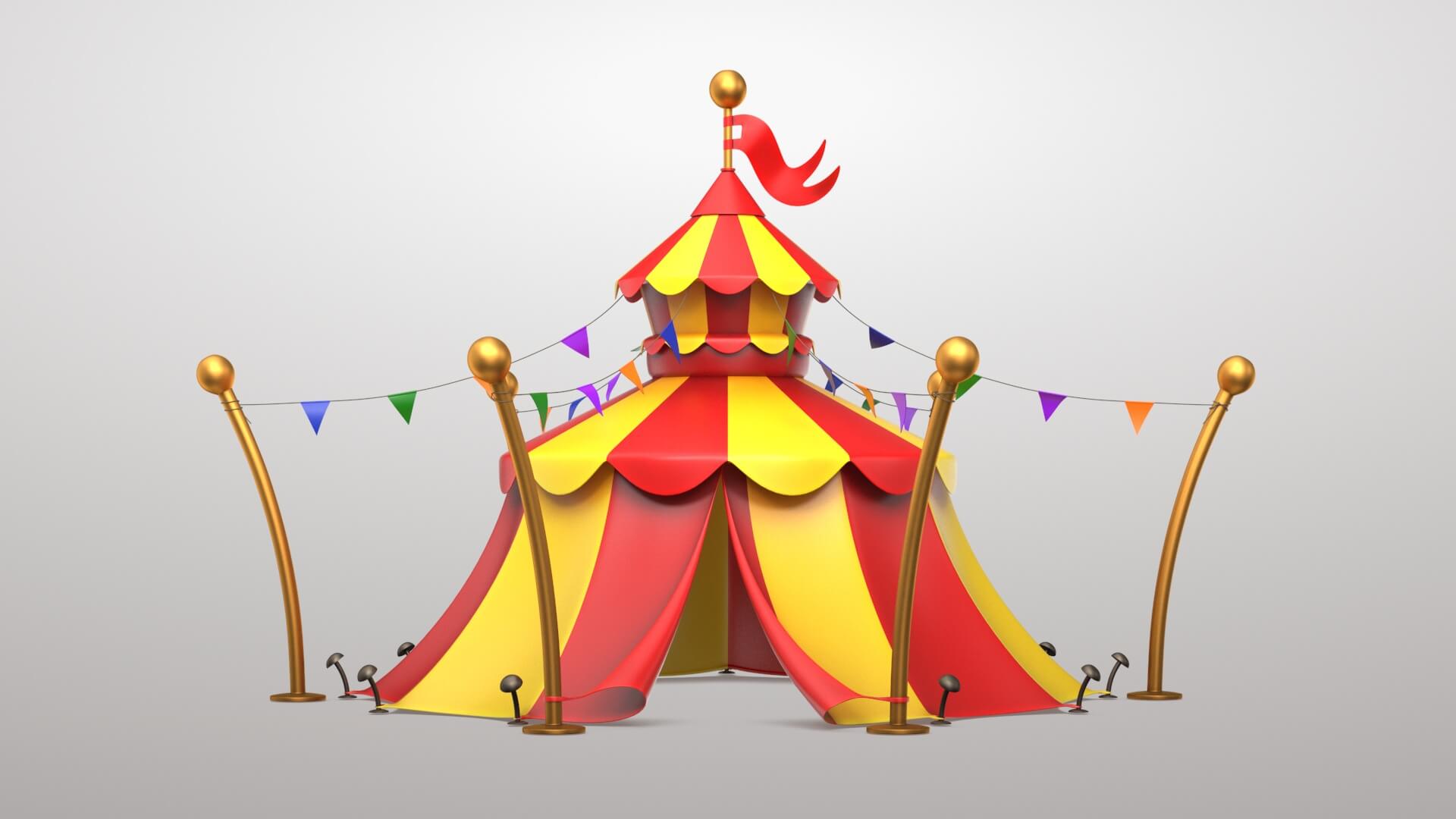 Circus Tent 3D Model