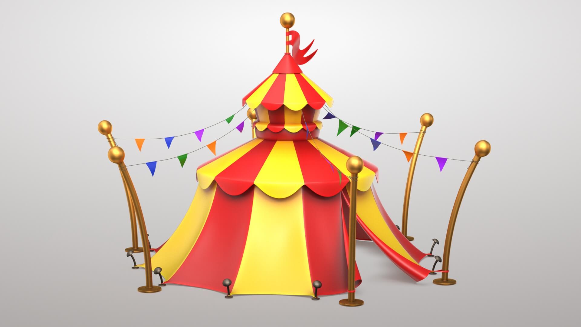 Circus Tent 3D Model