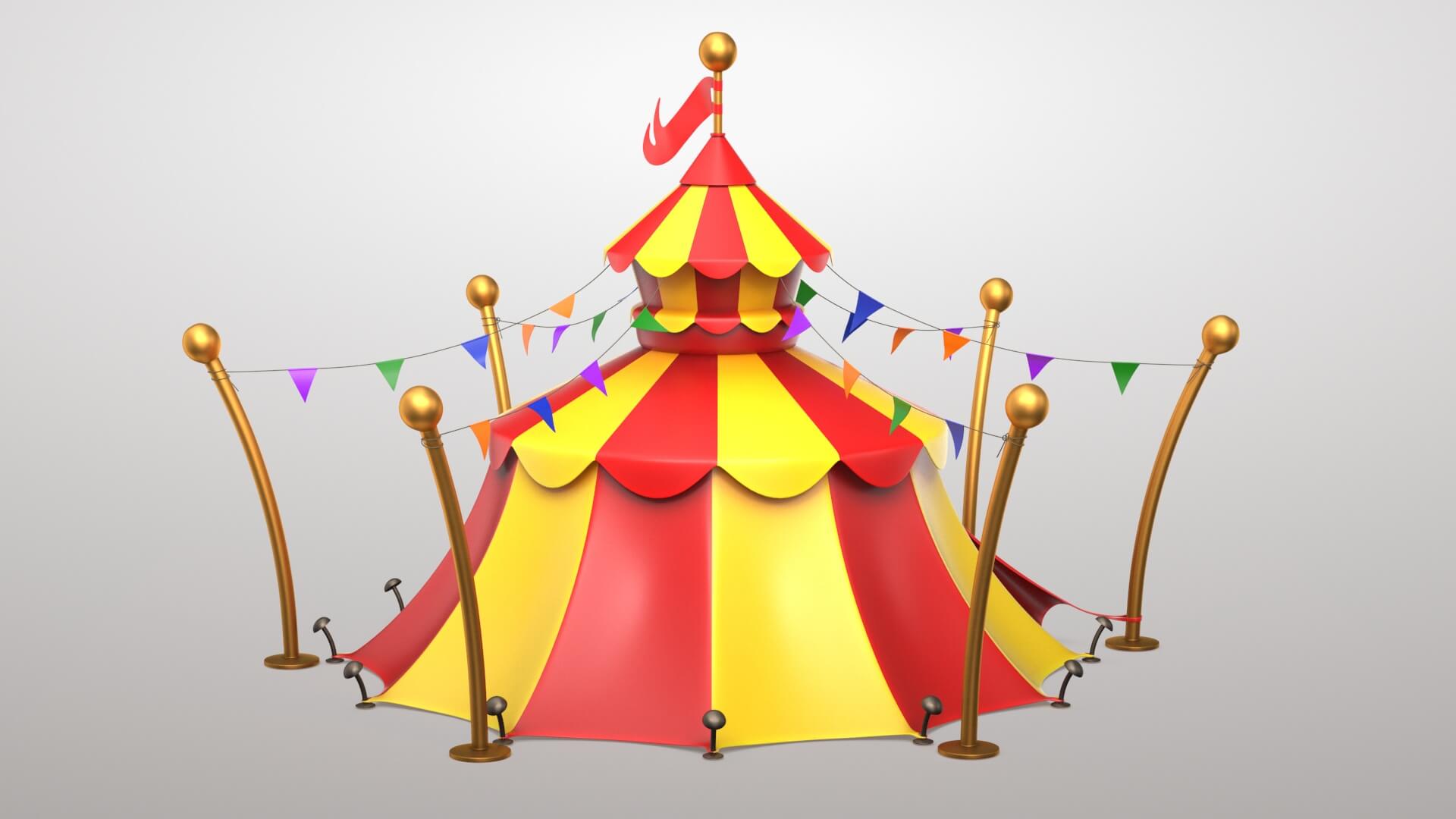 Circus Tent 3D Model