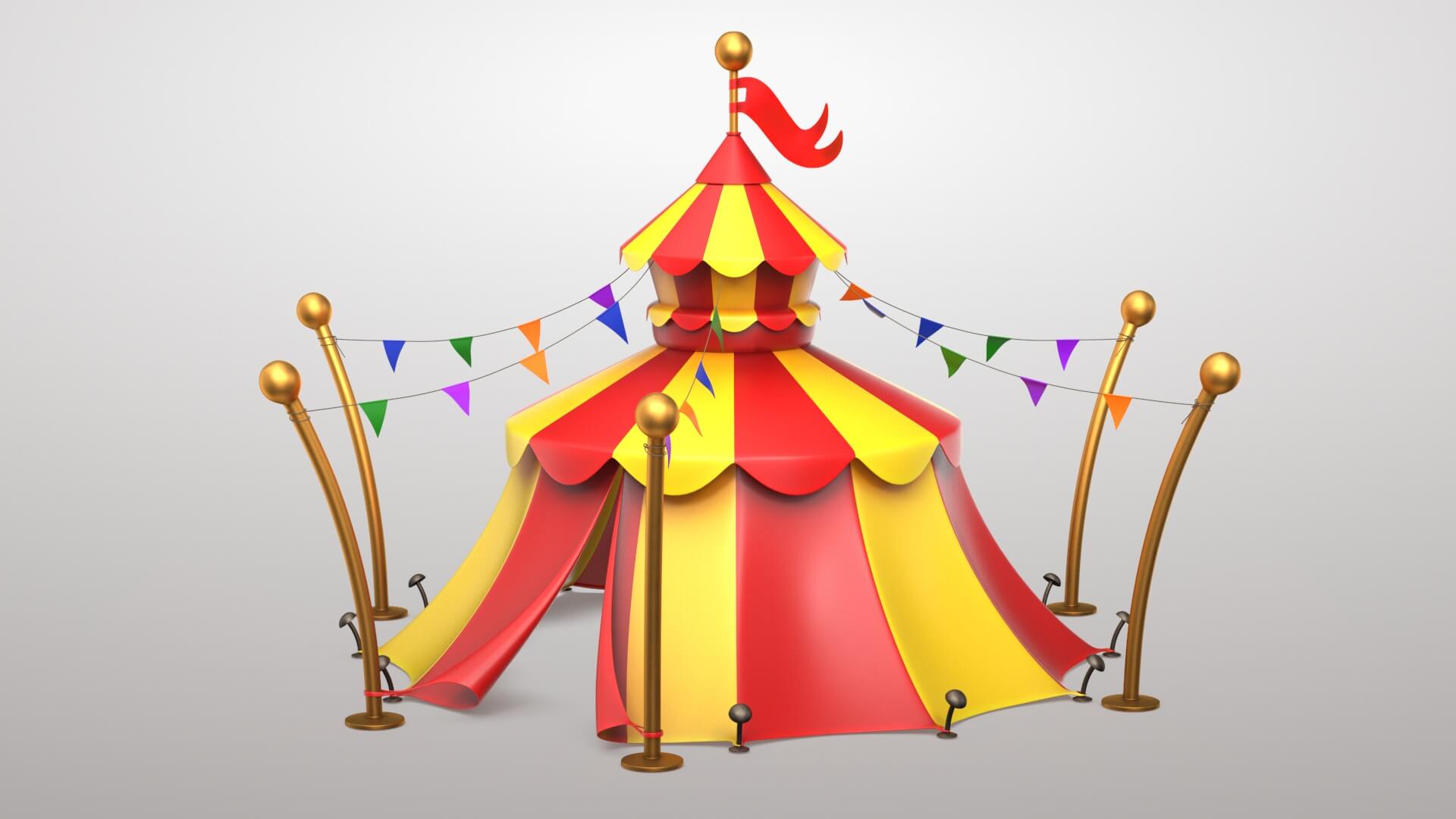 Circus Tent 3D Model