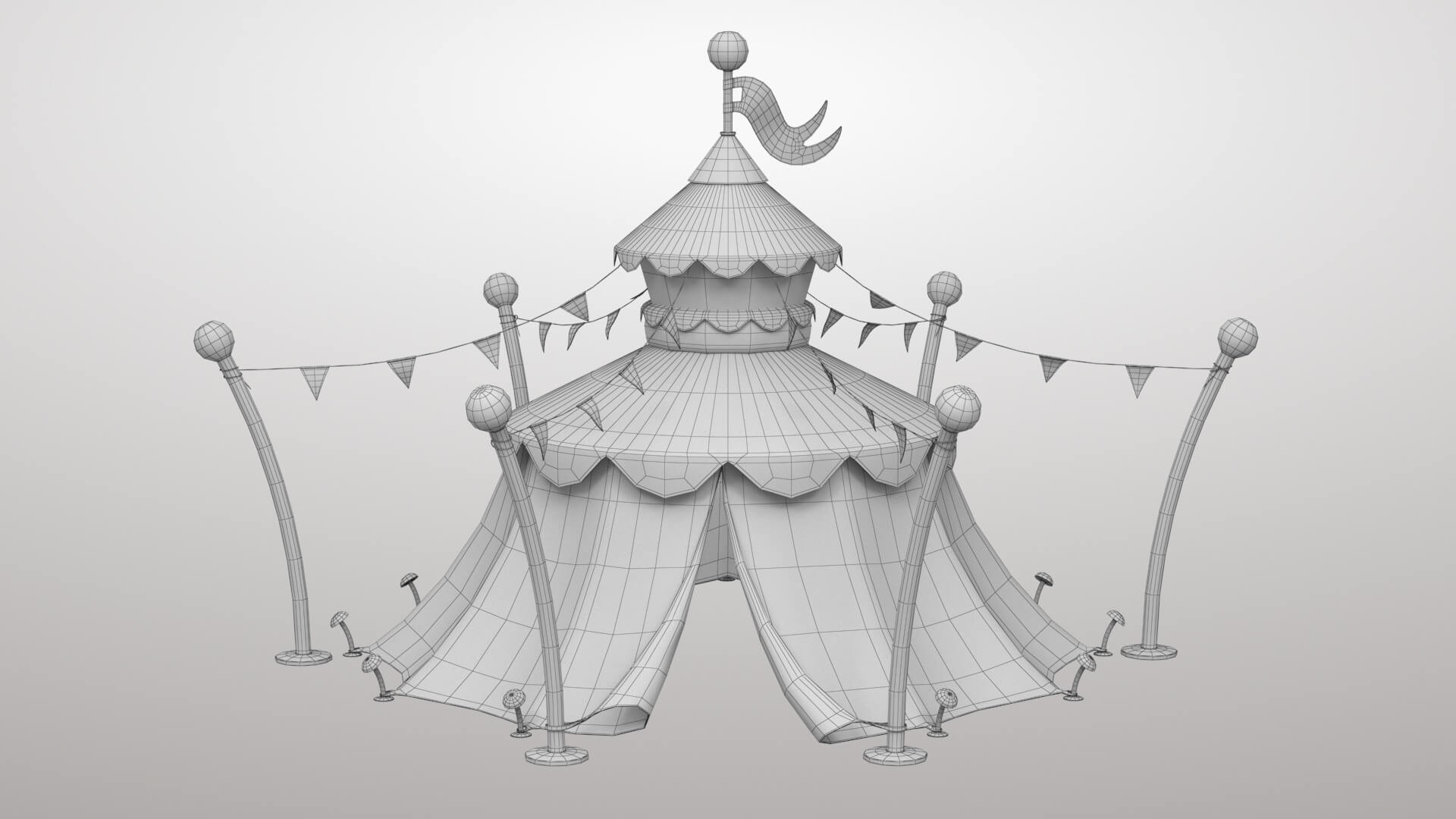Circus Tent 3D Model