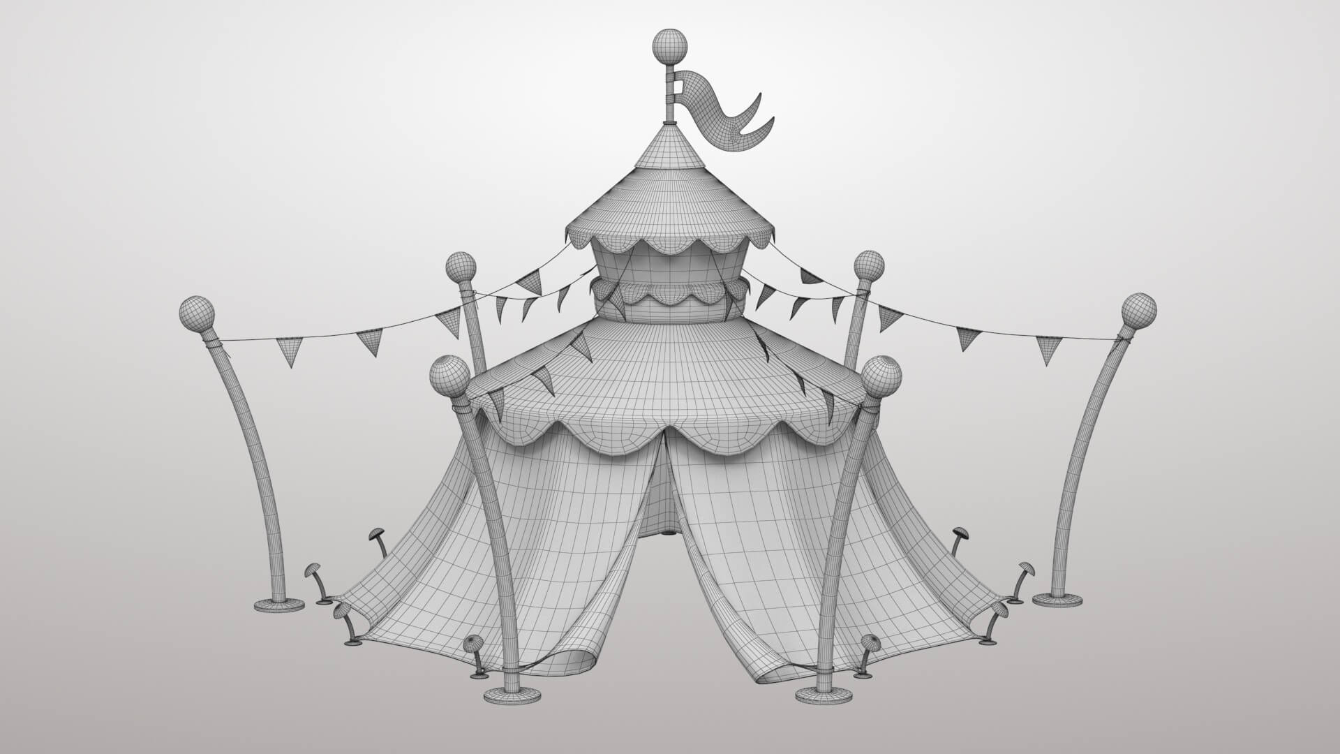 Circus Tent 3D Model