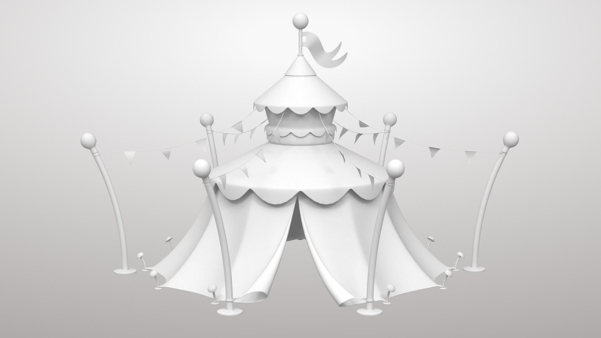 Circus Tent 3D Model