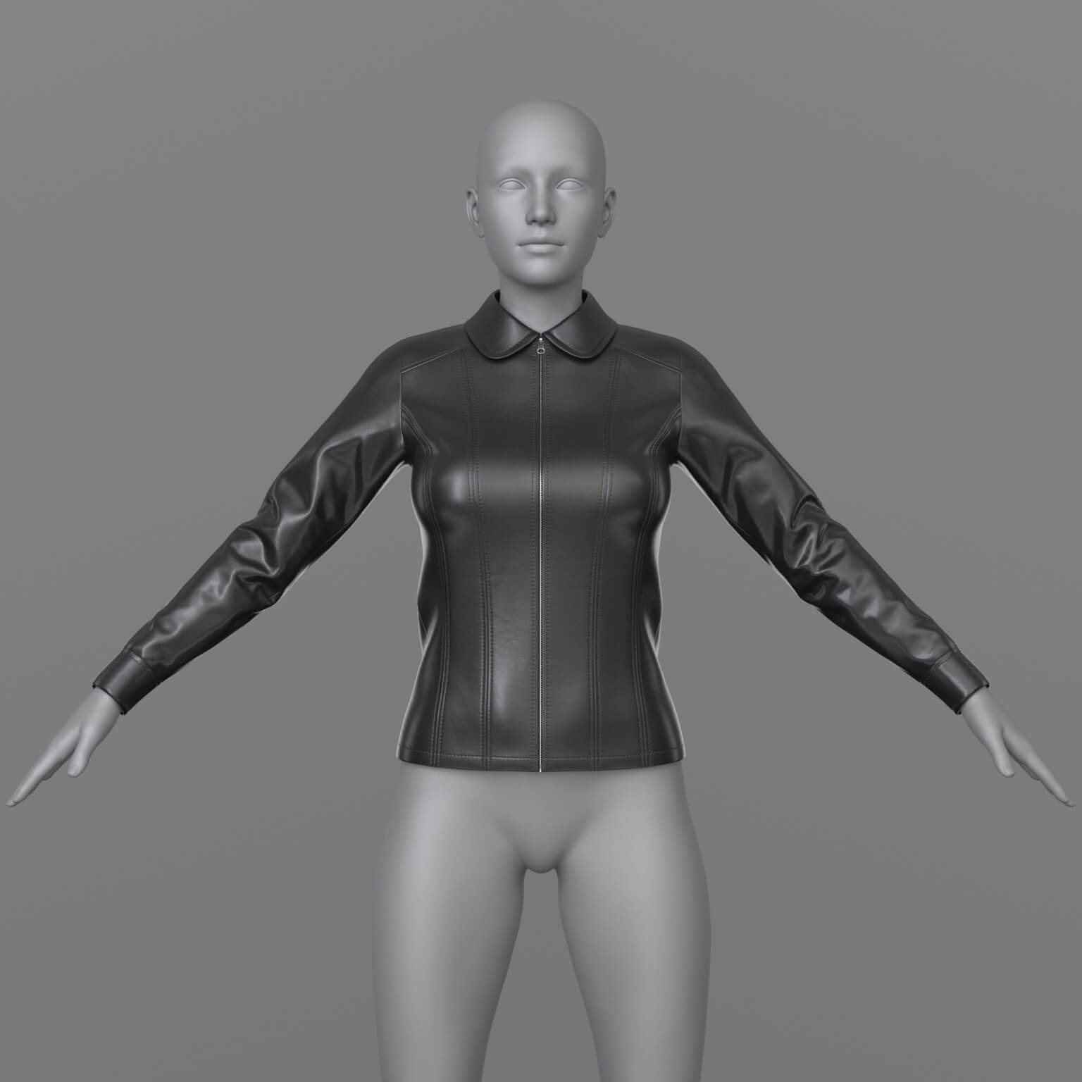 Classic Leather Jacket G8 Female Daz Content