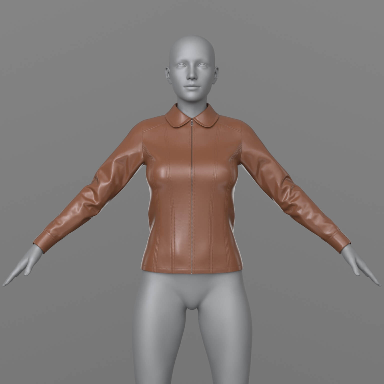 Classic Leather Jacket G8 Female Daz Content