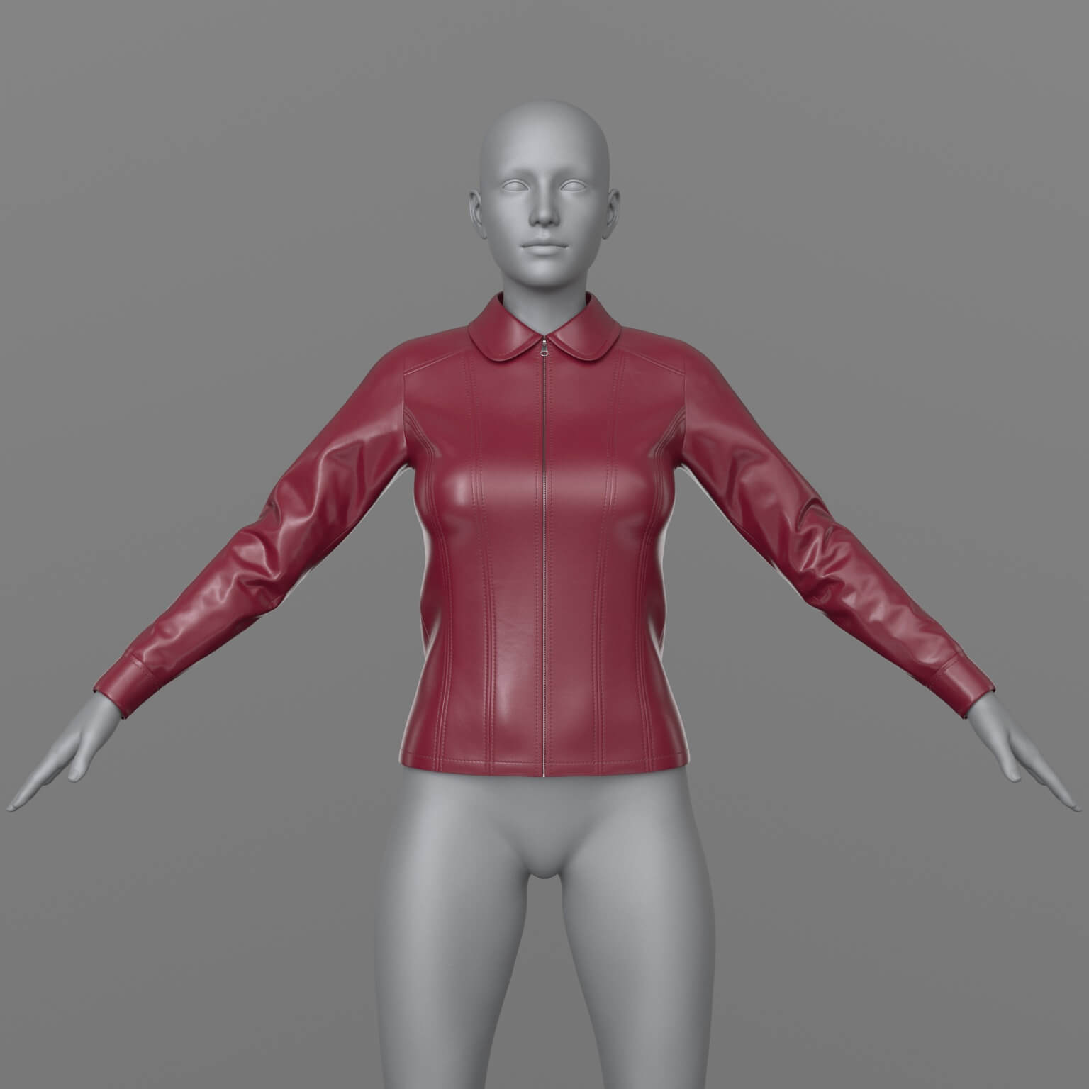 Classic Leather Jacket G8 Female Daz Content