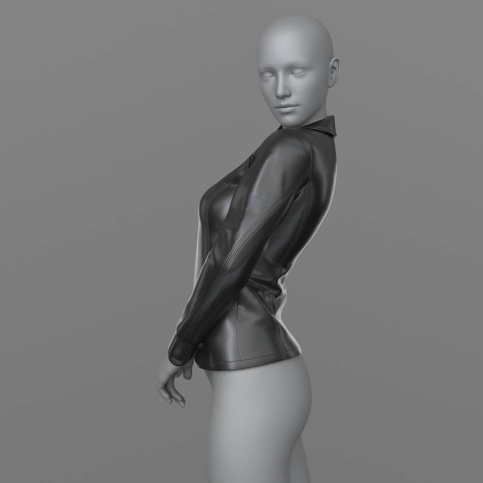 Classic Leather Jacket G8 Female Daz Content