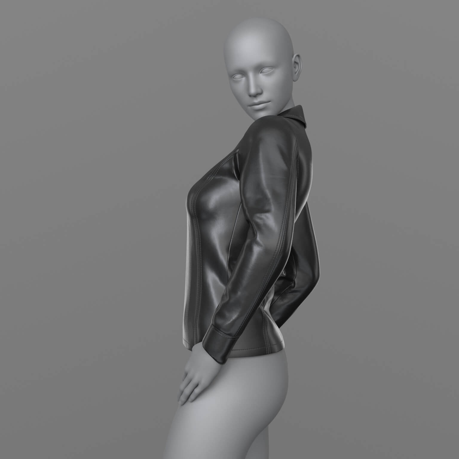 Classic Leather Jacket G8 Female Daz Content