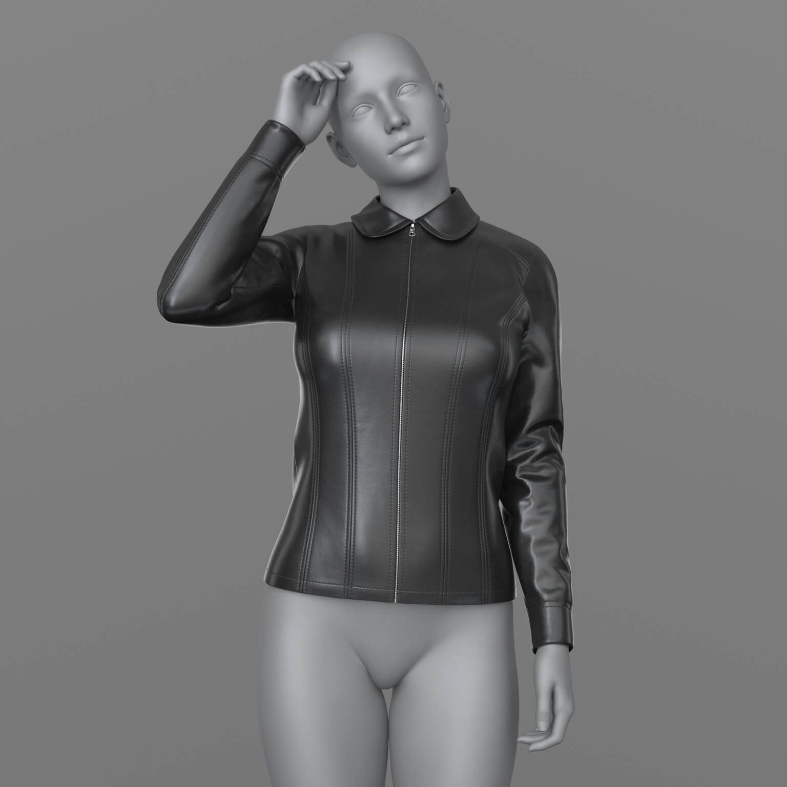Classic Leather Jacket G8 Female Daz Content