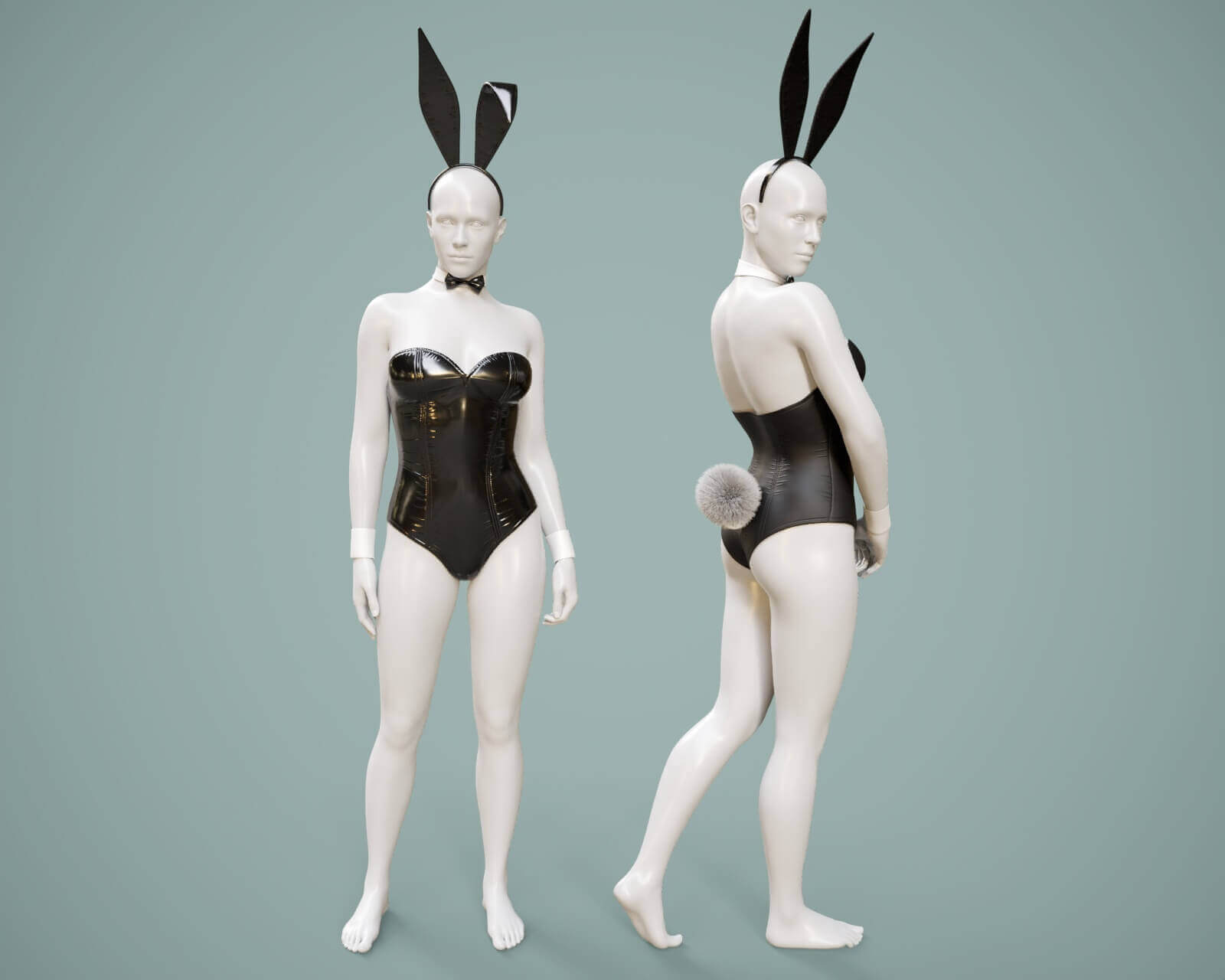 Corset 02v Bunny Fishnet Tights 2v G9 Daz Content