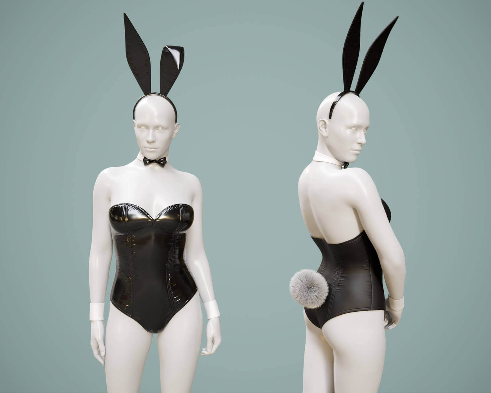 Corset 02v Bunny Fishnet Tights 2v G9 Daz Content