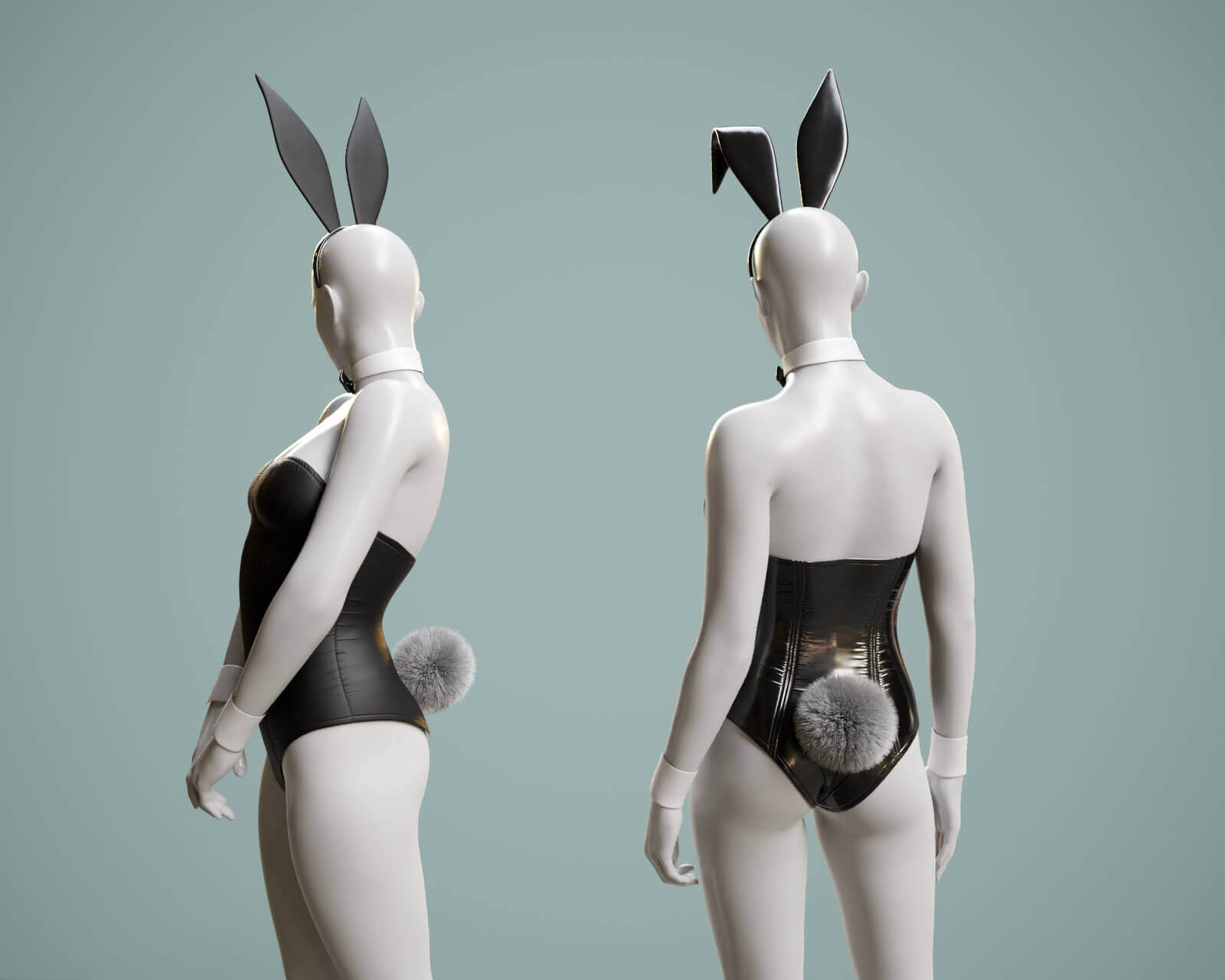 Corset 02v Bunny Fishnet Tights 2v G9 Daz Content