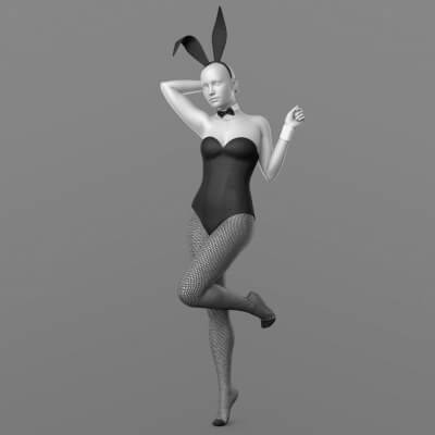 Corset 02v Bunny Mesh Tights G8F