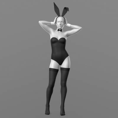 Corset 02v Bunny Stockings G8F