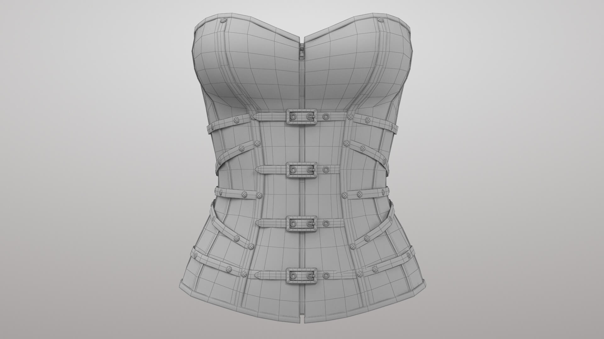 Corset 1v 3D Model