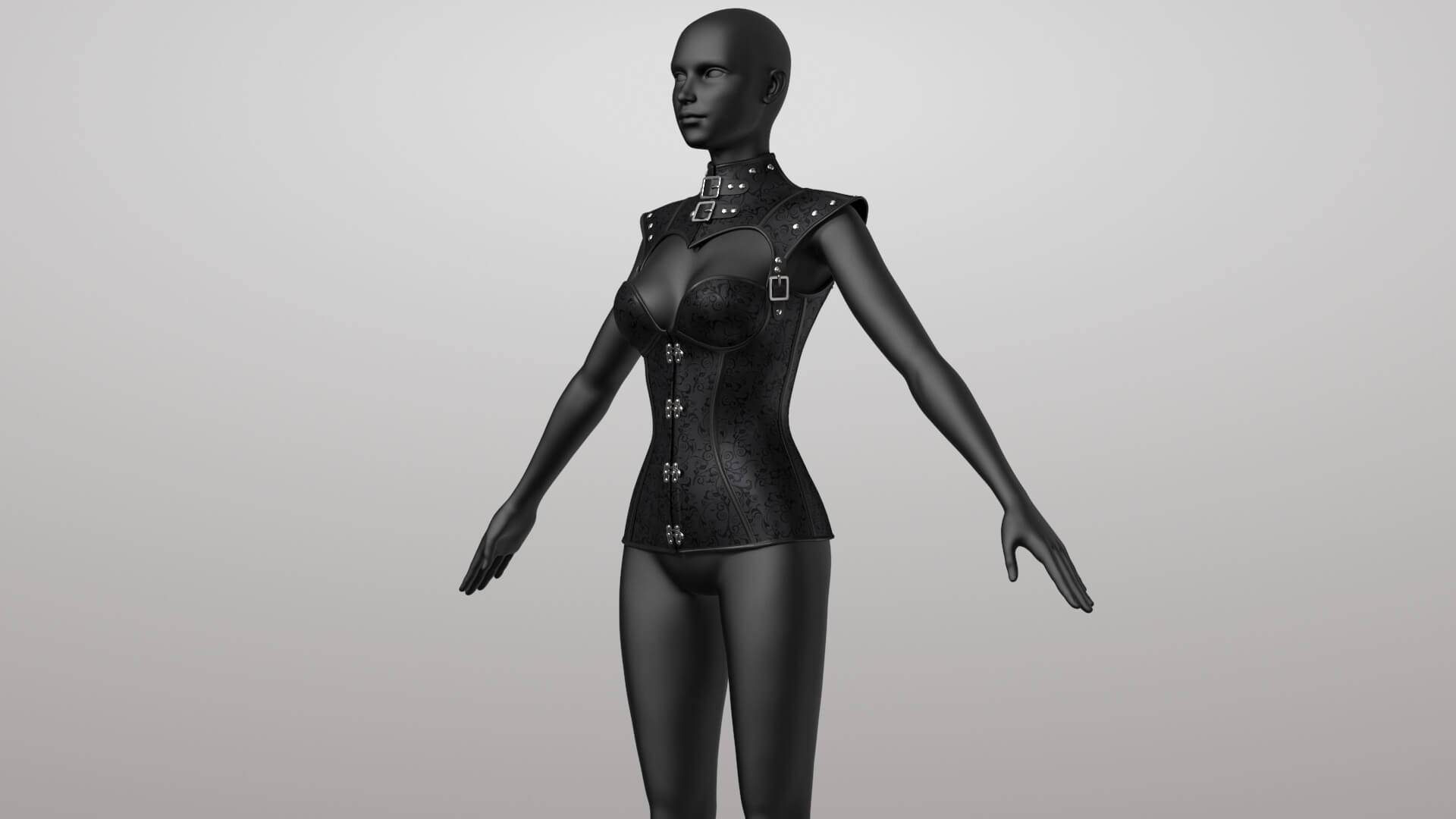 Corset 2v 3D Model