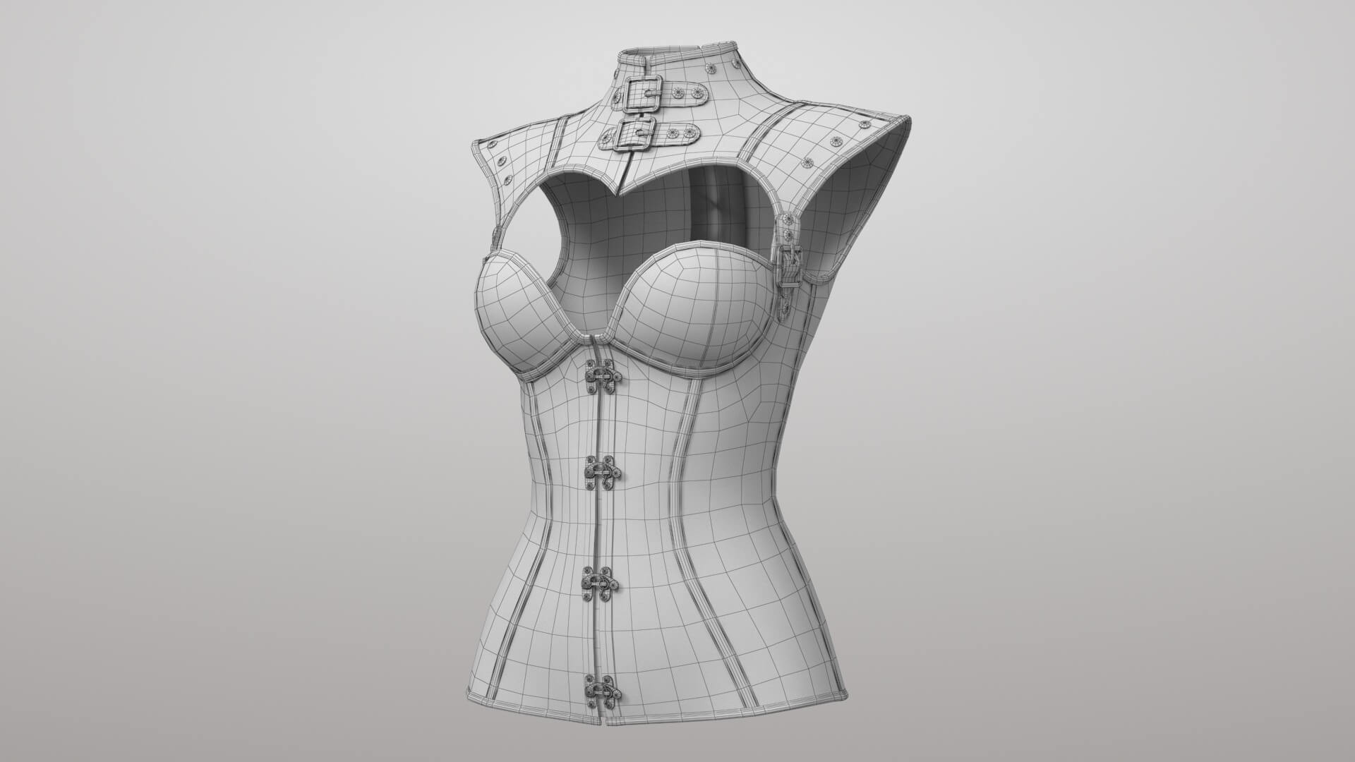 Corset 2v 3D Model