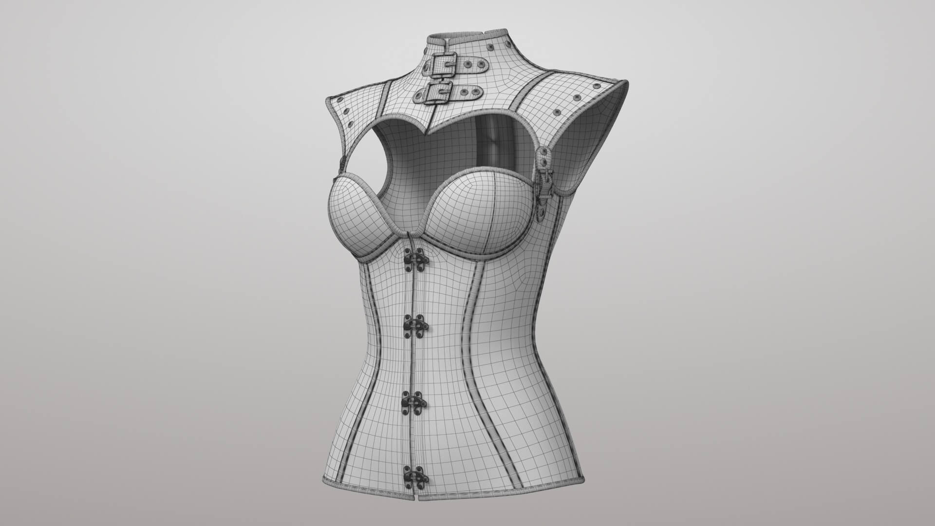 Corset 2v 3D Model