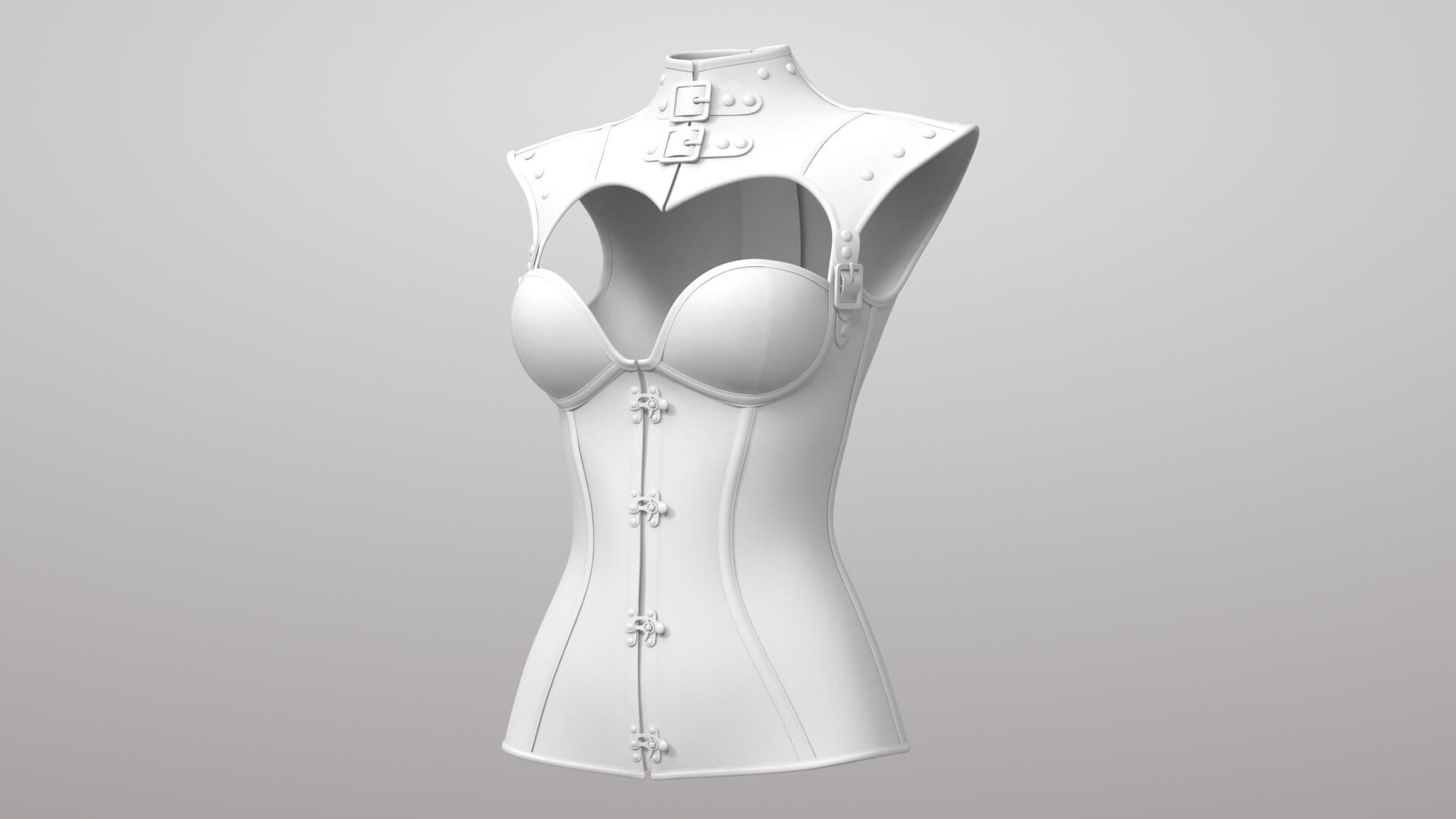 Corset 2v 3D Model