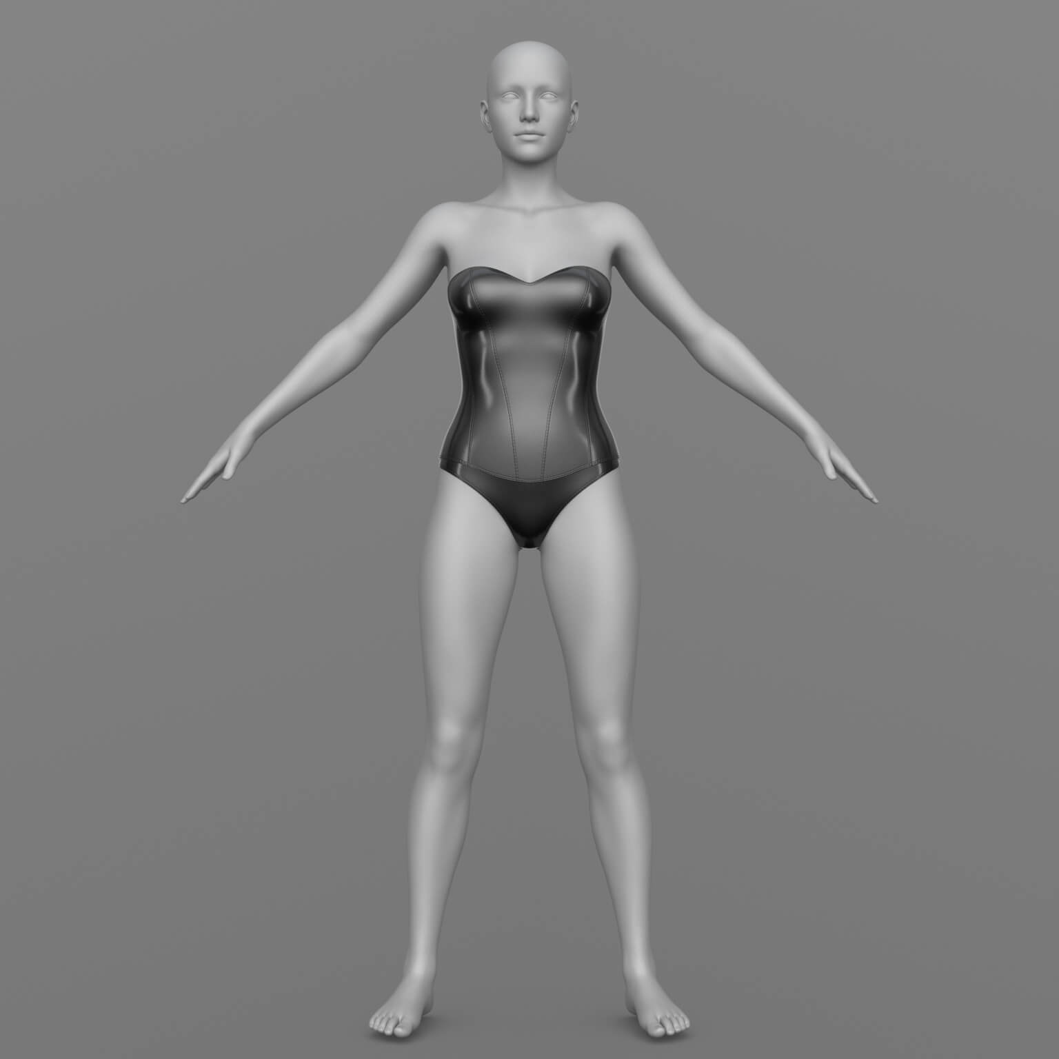 Corset and Panties G8 Female Daz Content